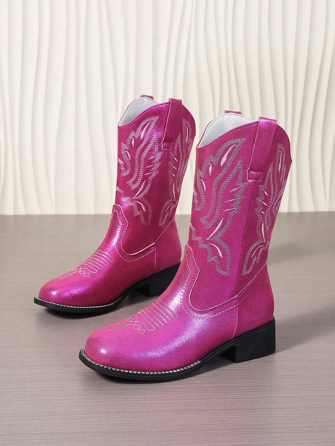 In Hot Pink Women Mid-Calf Boots