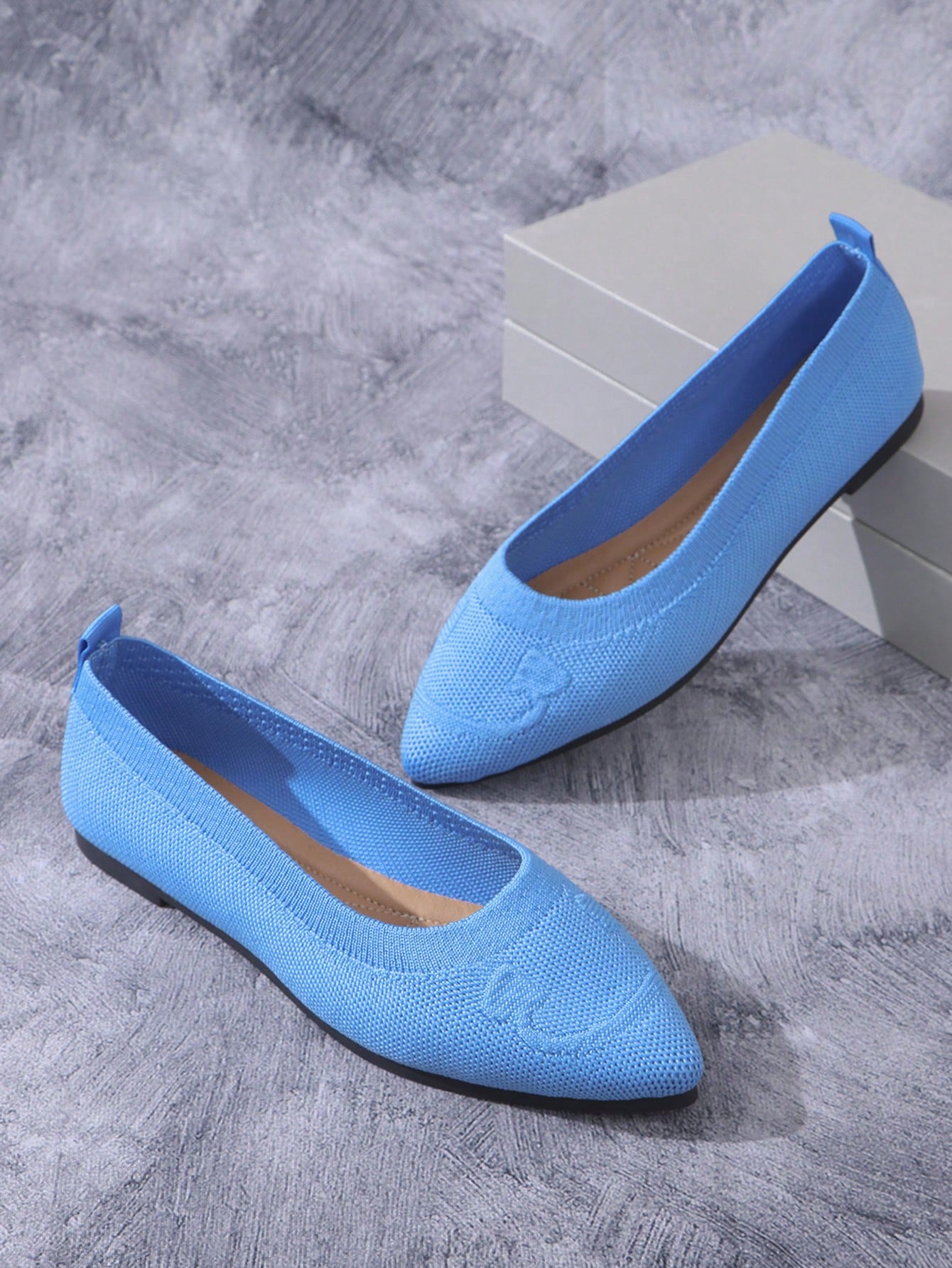 In Baby Blue Women Flats