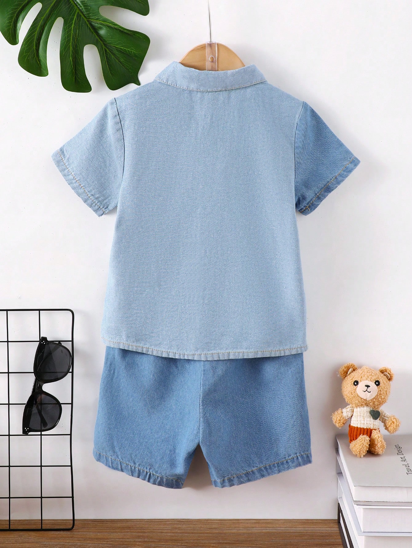 Young Boys Denim Two-piece Outfits