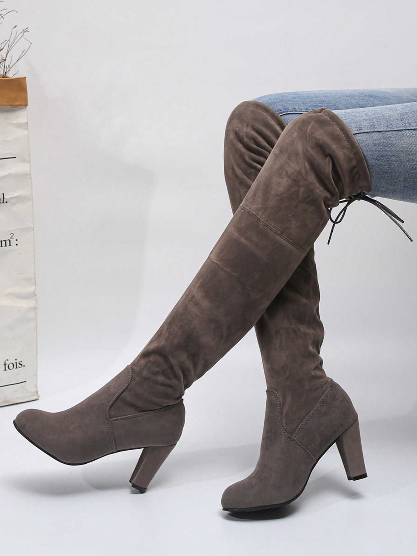 In Grey Women Fashion Boots