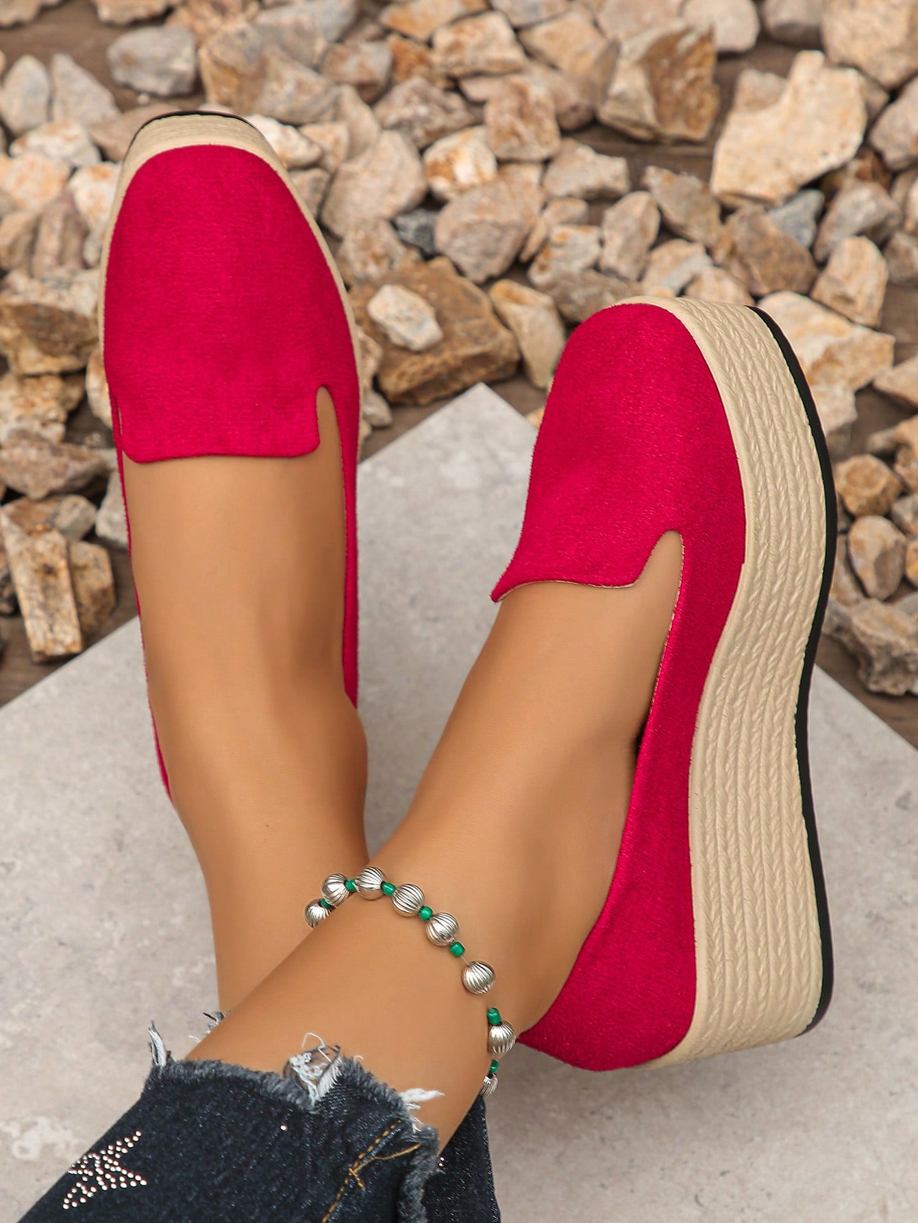 In Red Women Wedges & Flatform