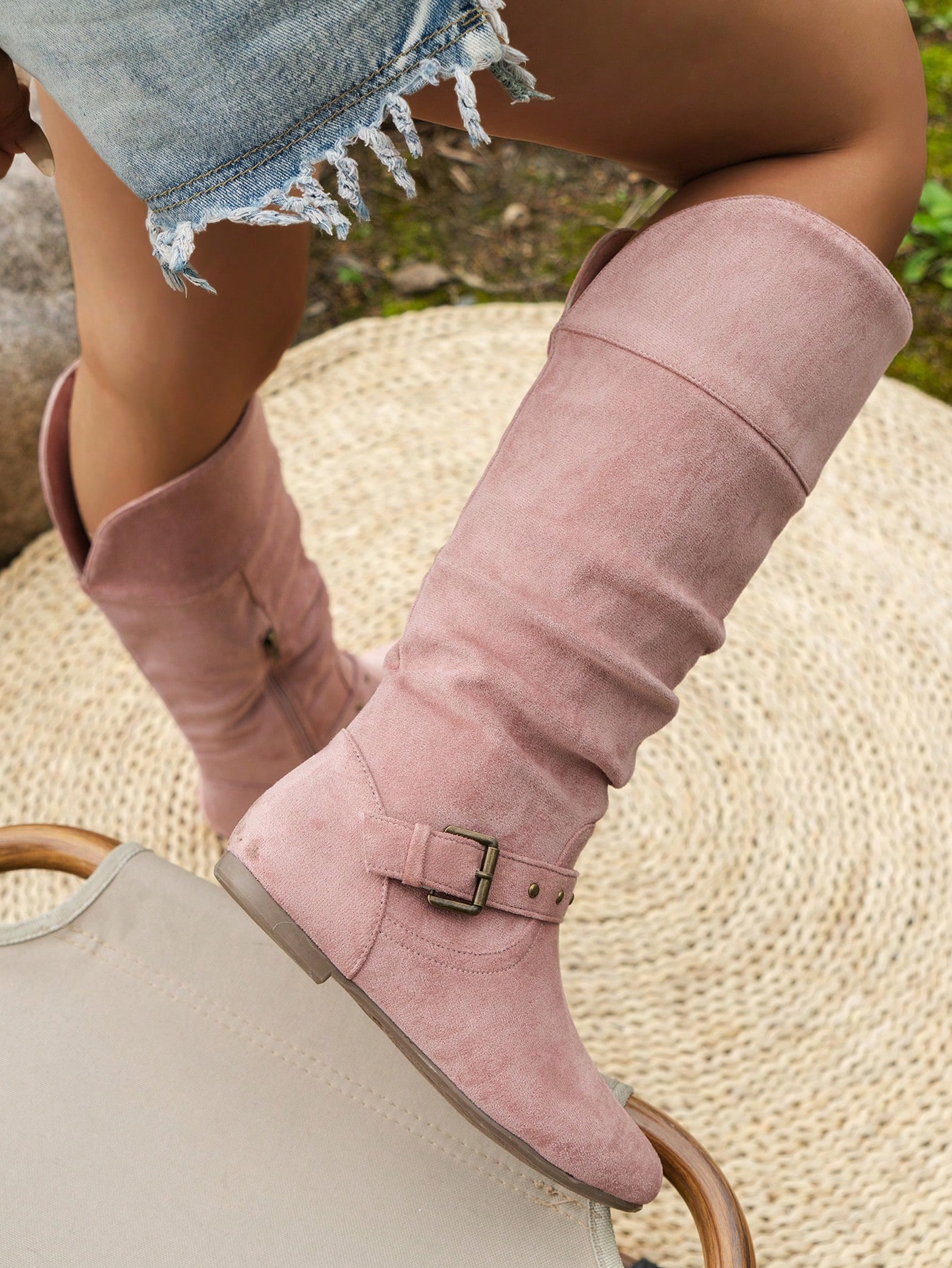 In Pink Women Mid-Calf Boots