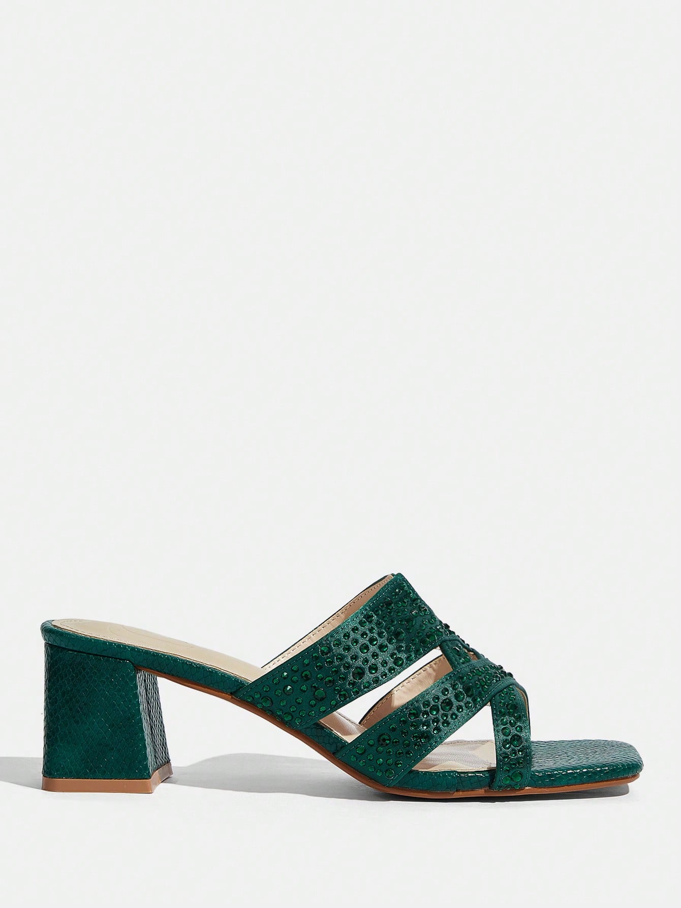 In Dark Green Women Shoes