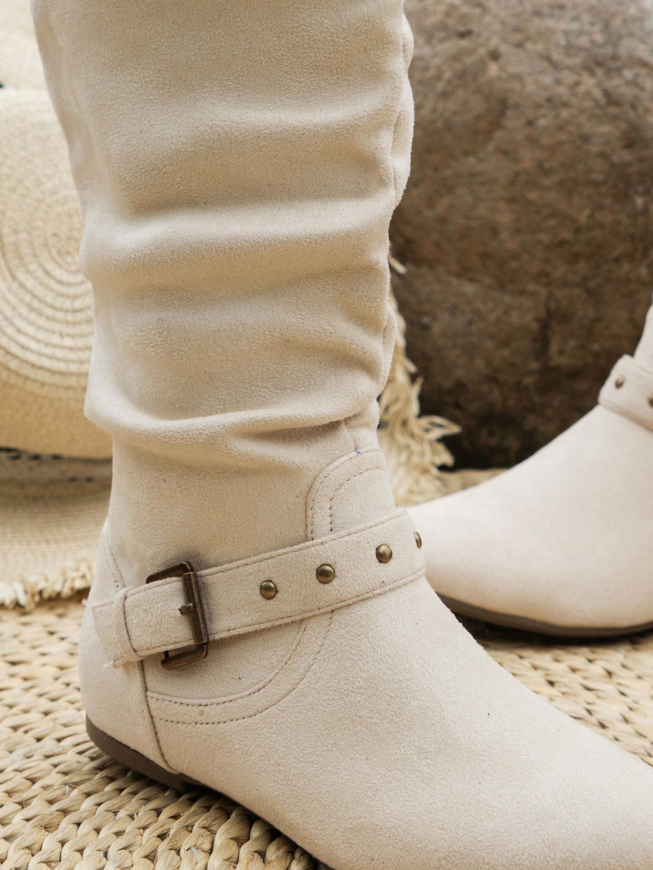 In Beige Women Fashion Boots