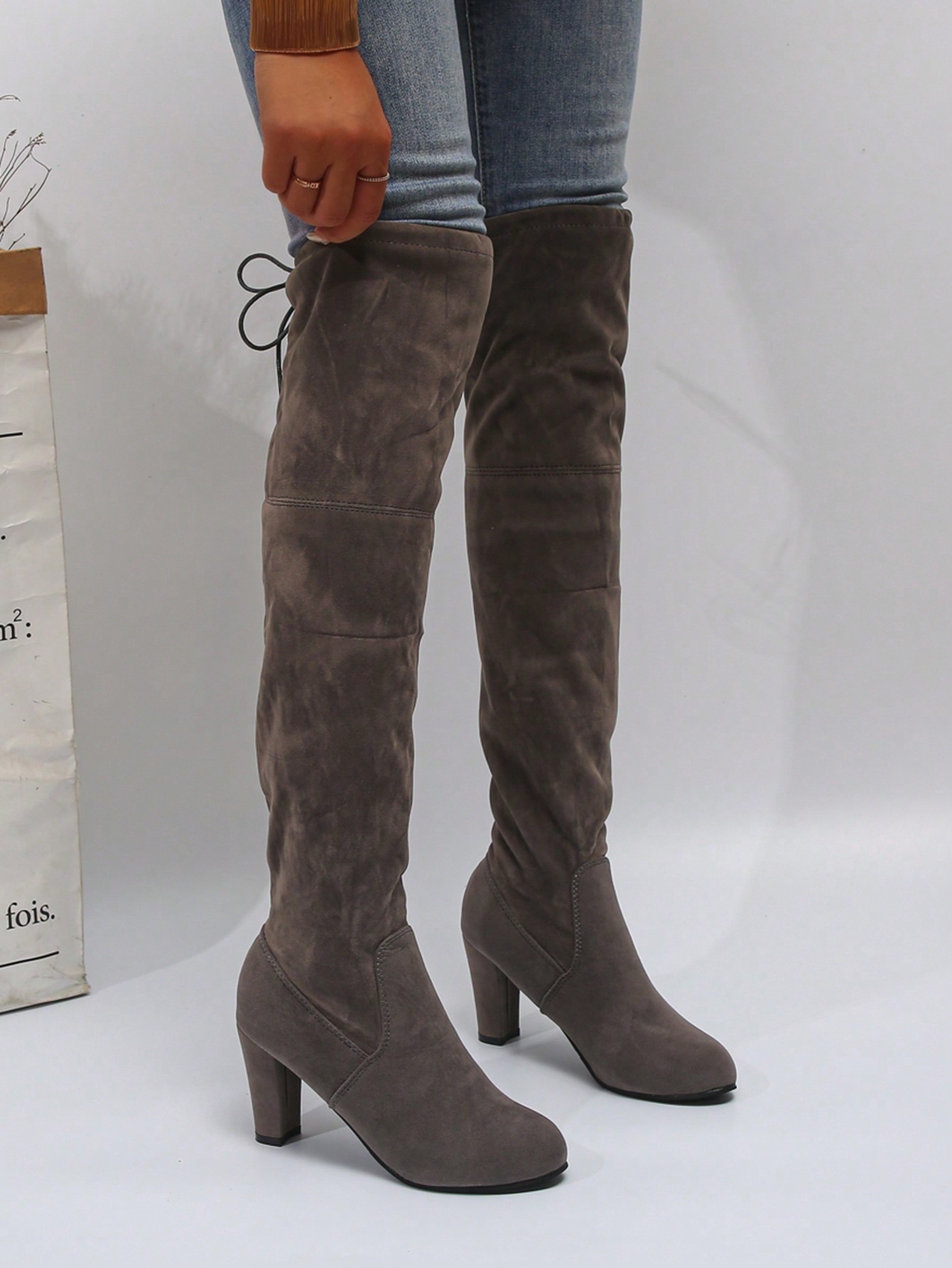 In Grey Women Fashion Boots