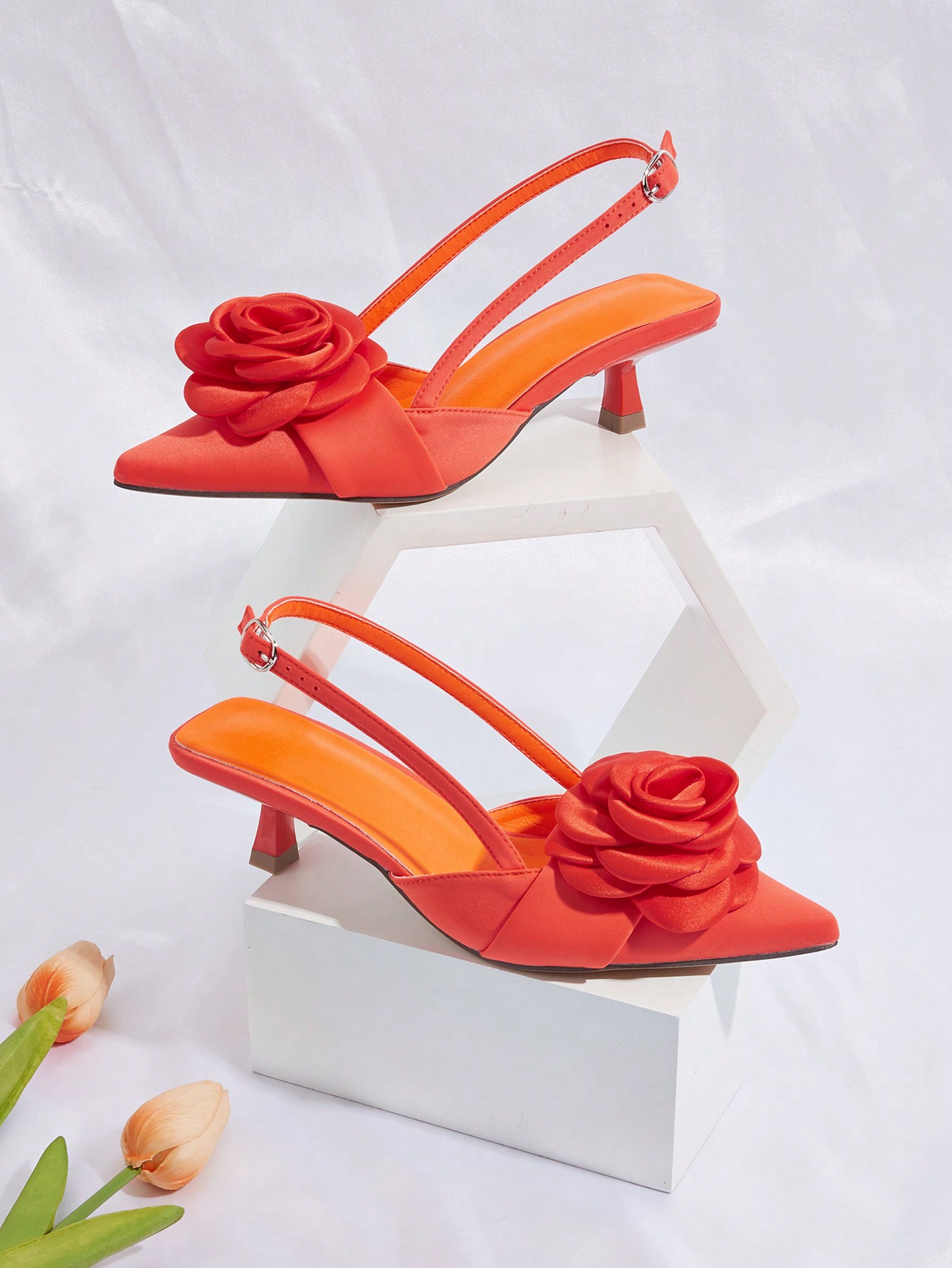 In Orange Women Pumps