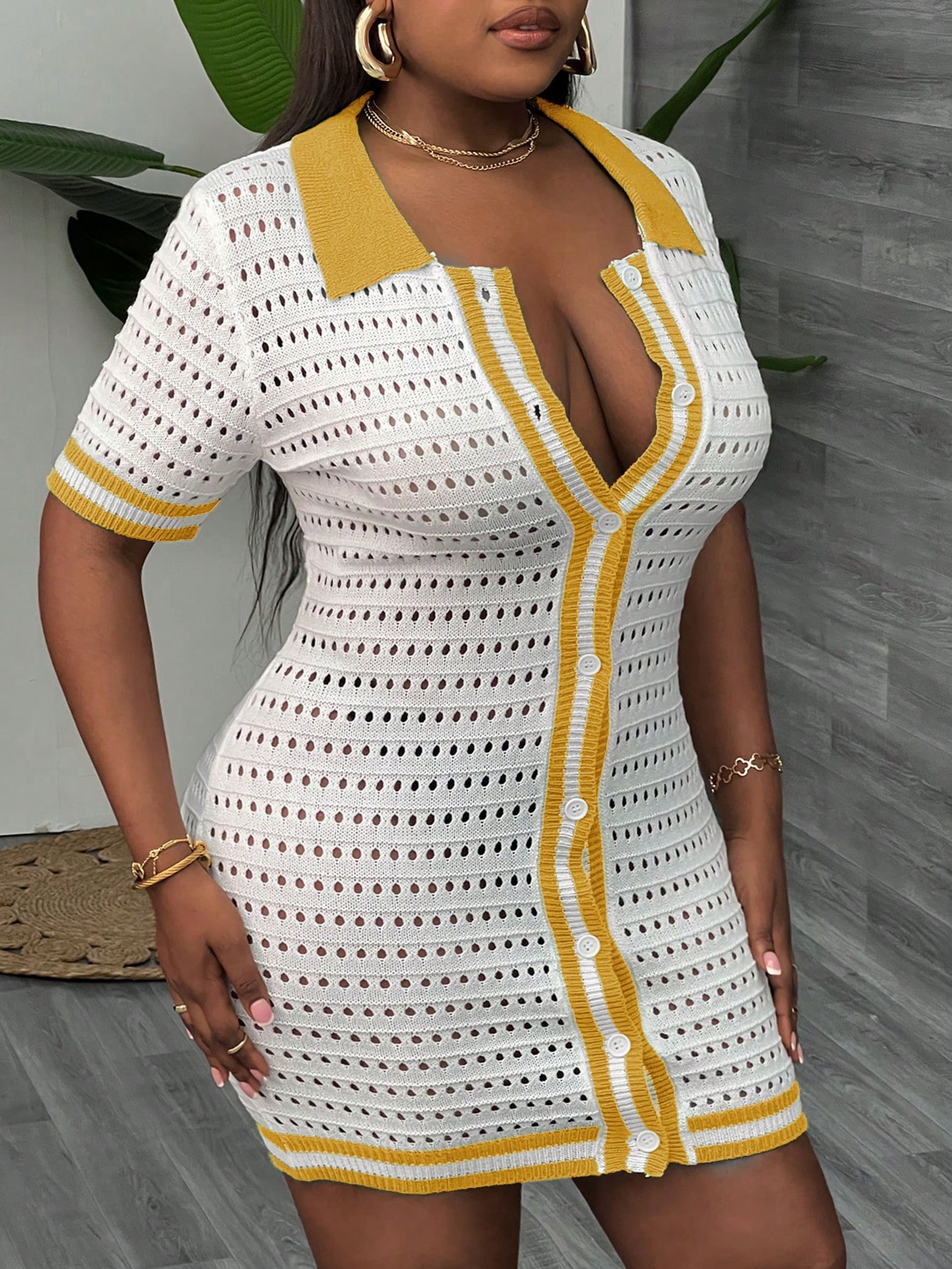 In Casual Plus Size Sweater Dresses