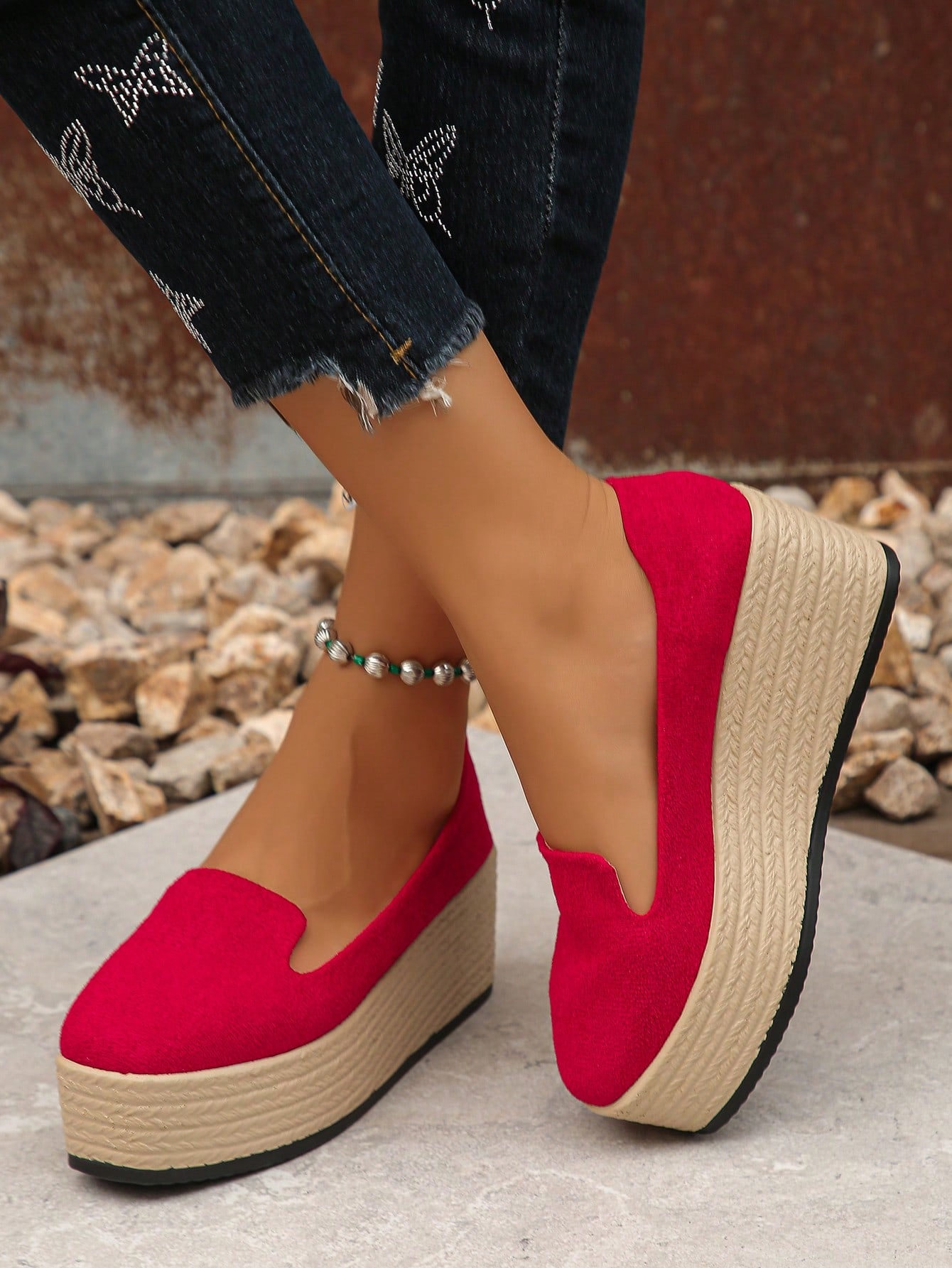 In Red Women Wedges & Flatform