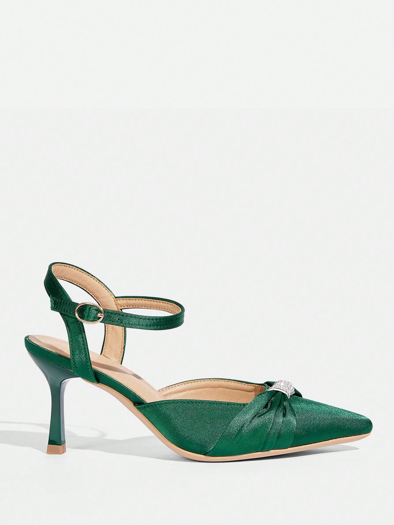 In Dark Green Women Shoes