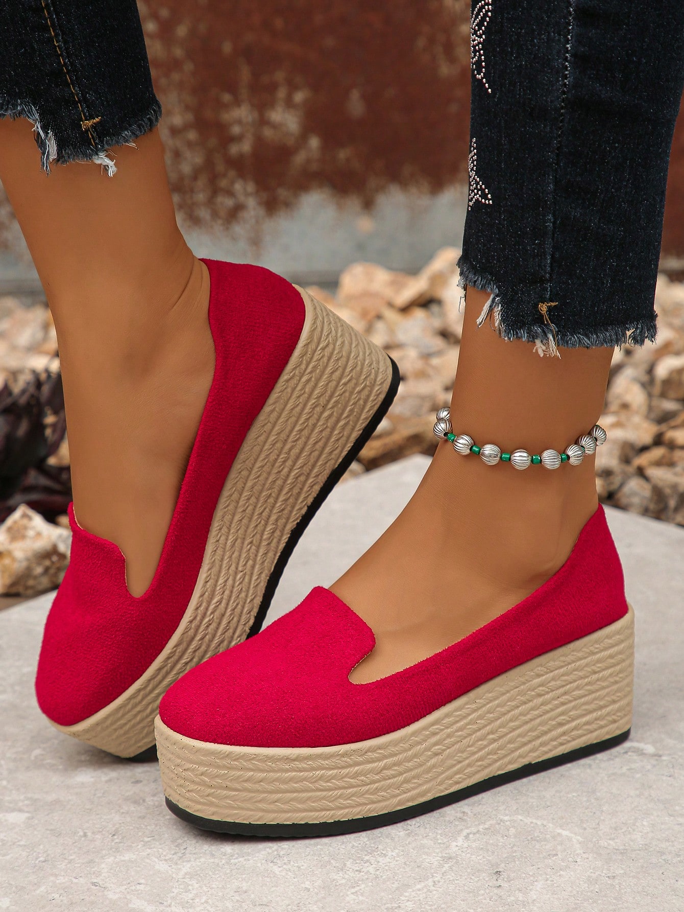 In Red Women Wedges & Flatform