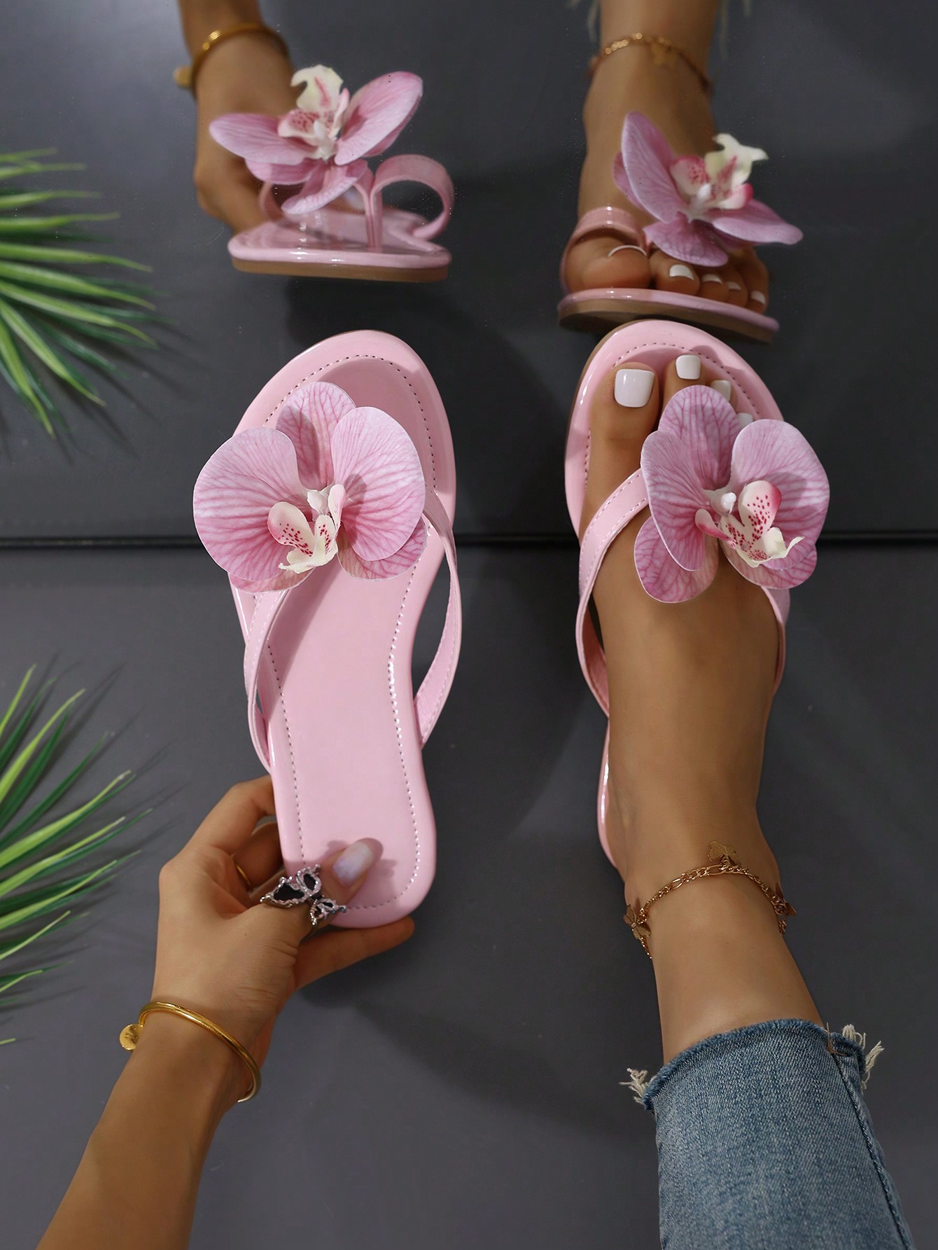 In Pink Women Flat Sandals