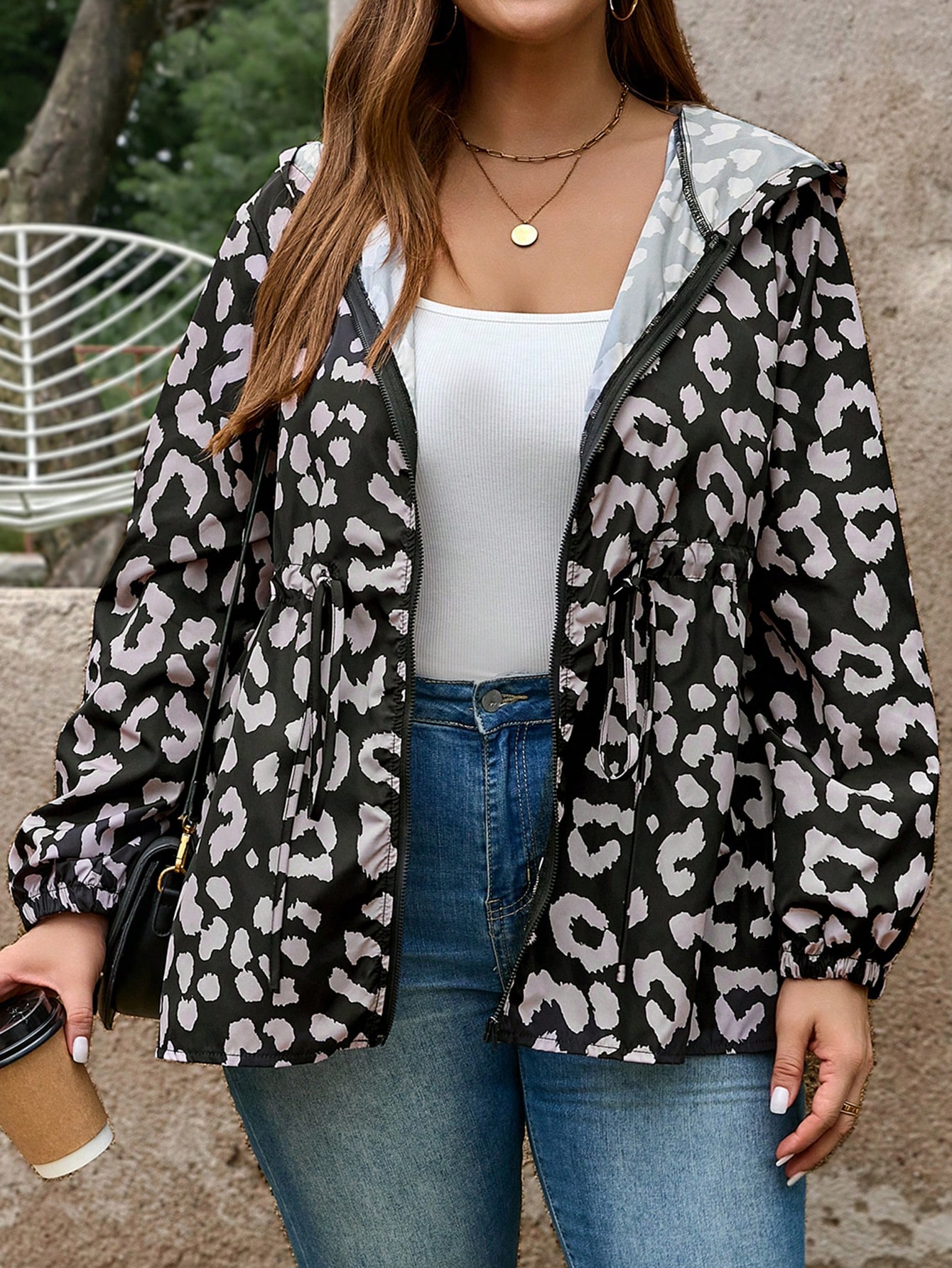 In Casual Plus Size Coats