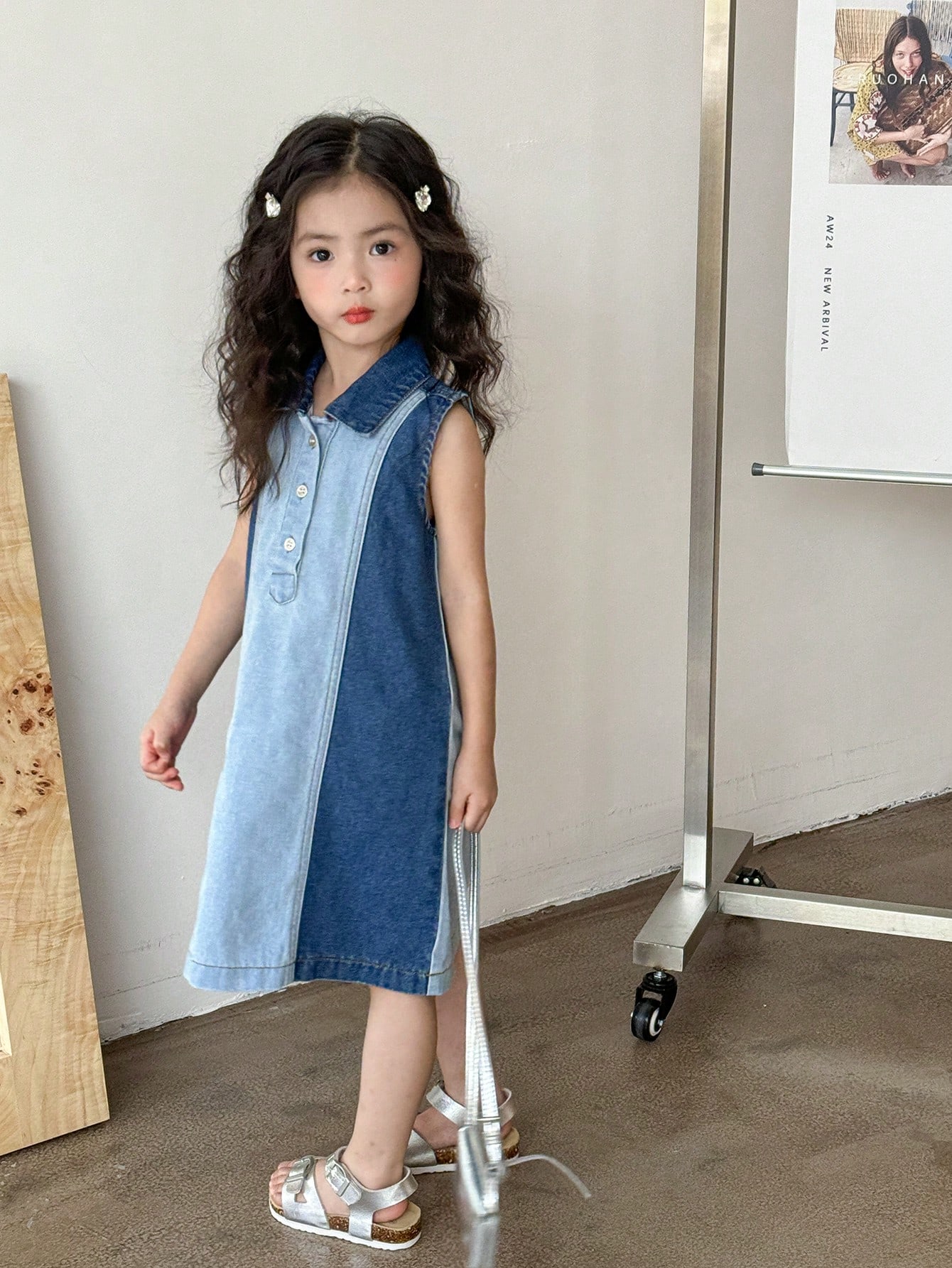 Young Girls Denim Dresses