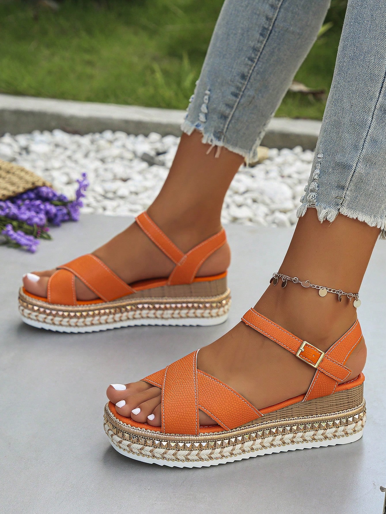 In Orange Women Platforms & Wedge Sandals