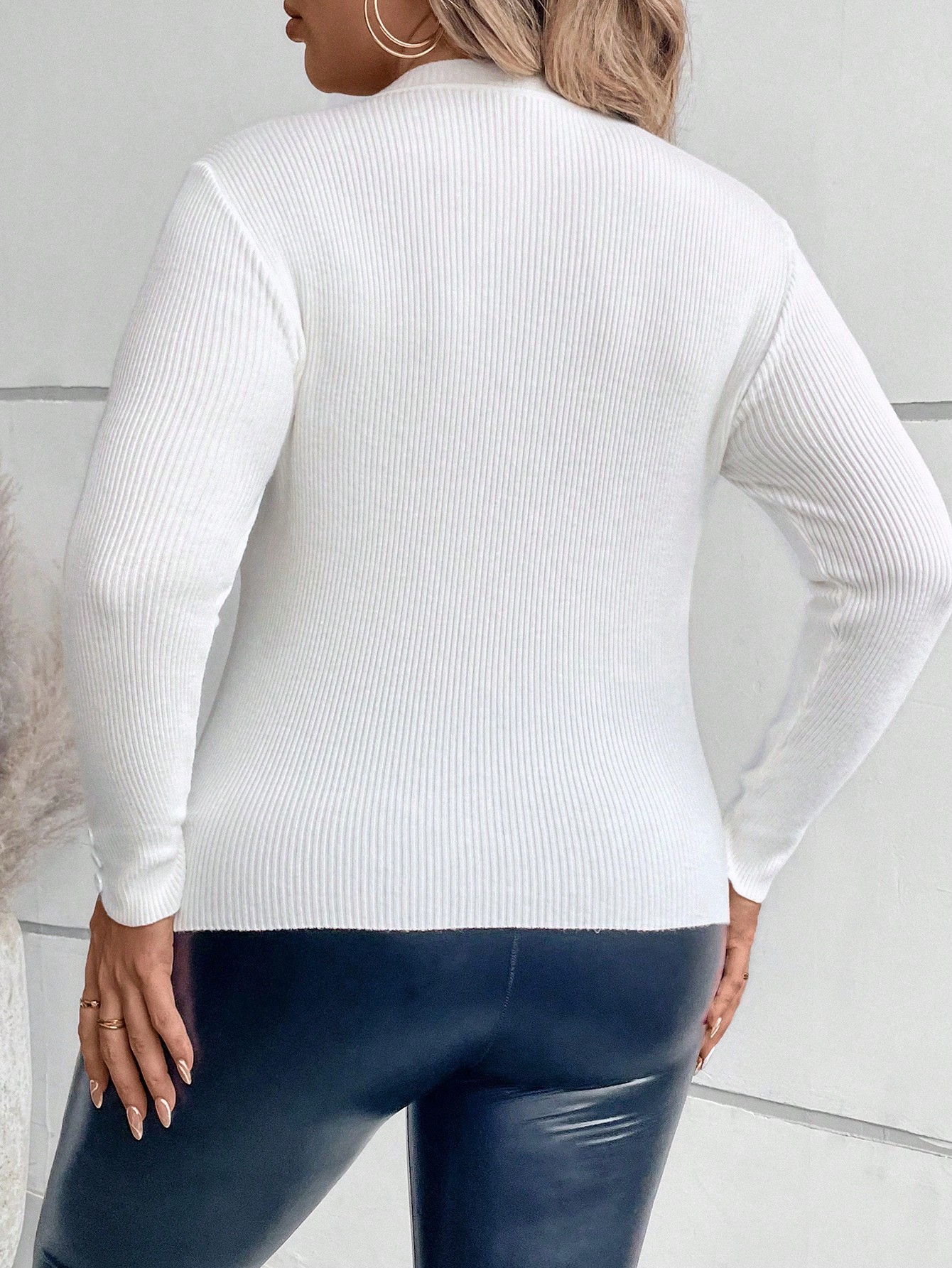 In White Plus Size Sweaters