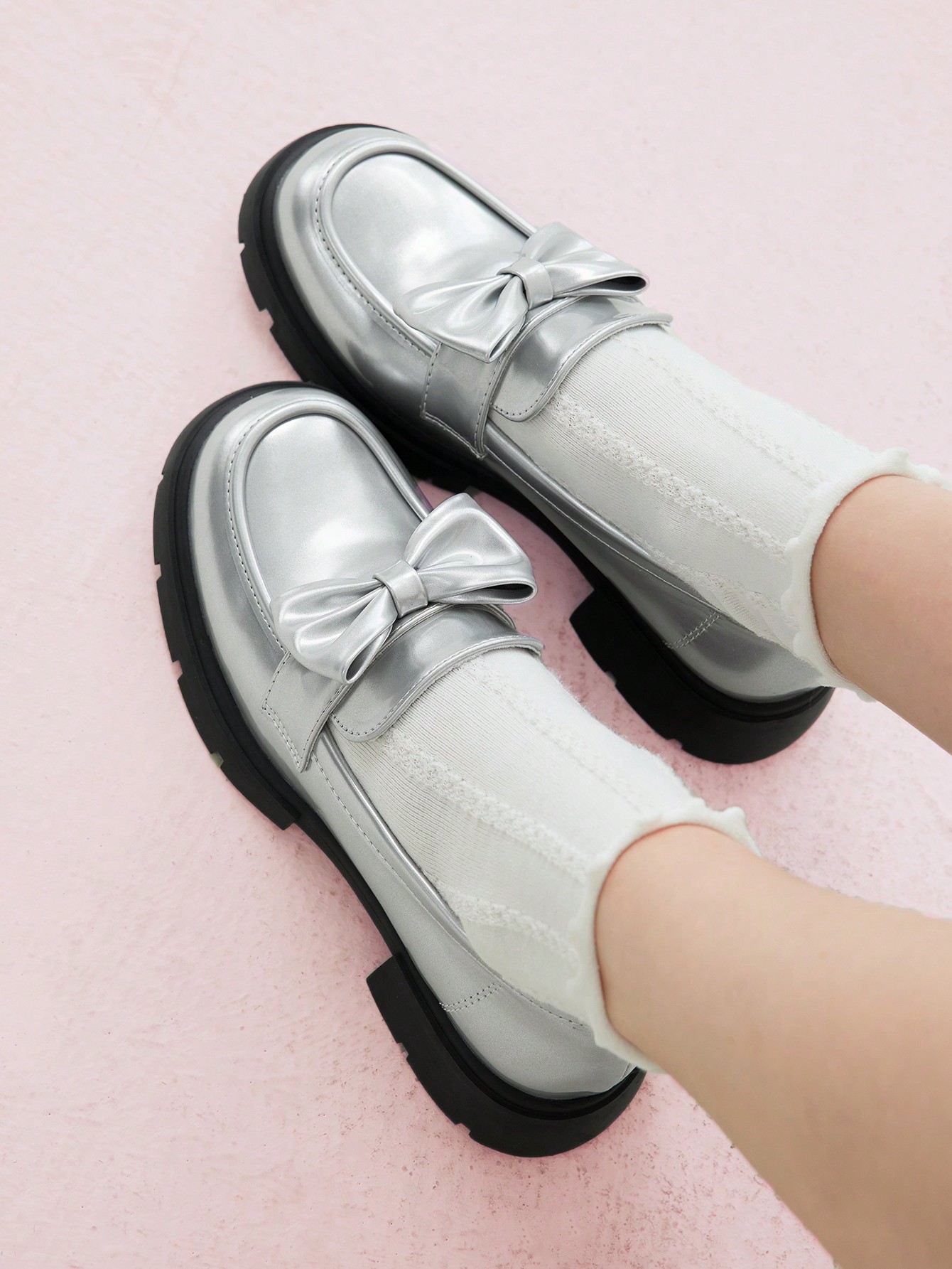 In Silver Women Wedges & Flatform