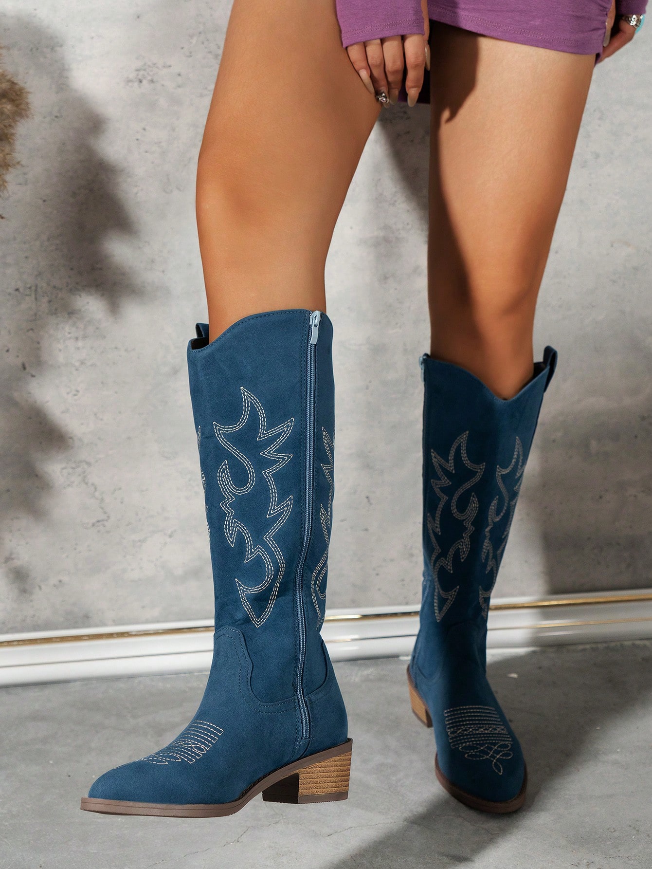 In Blue Women Mid-Calf Boots