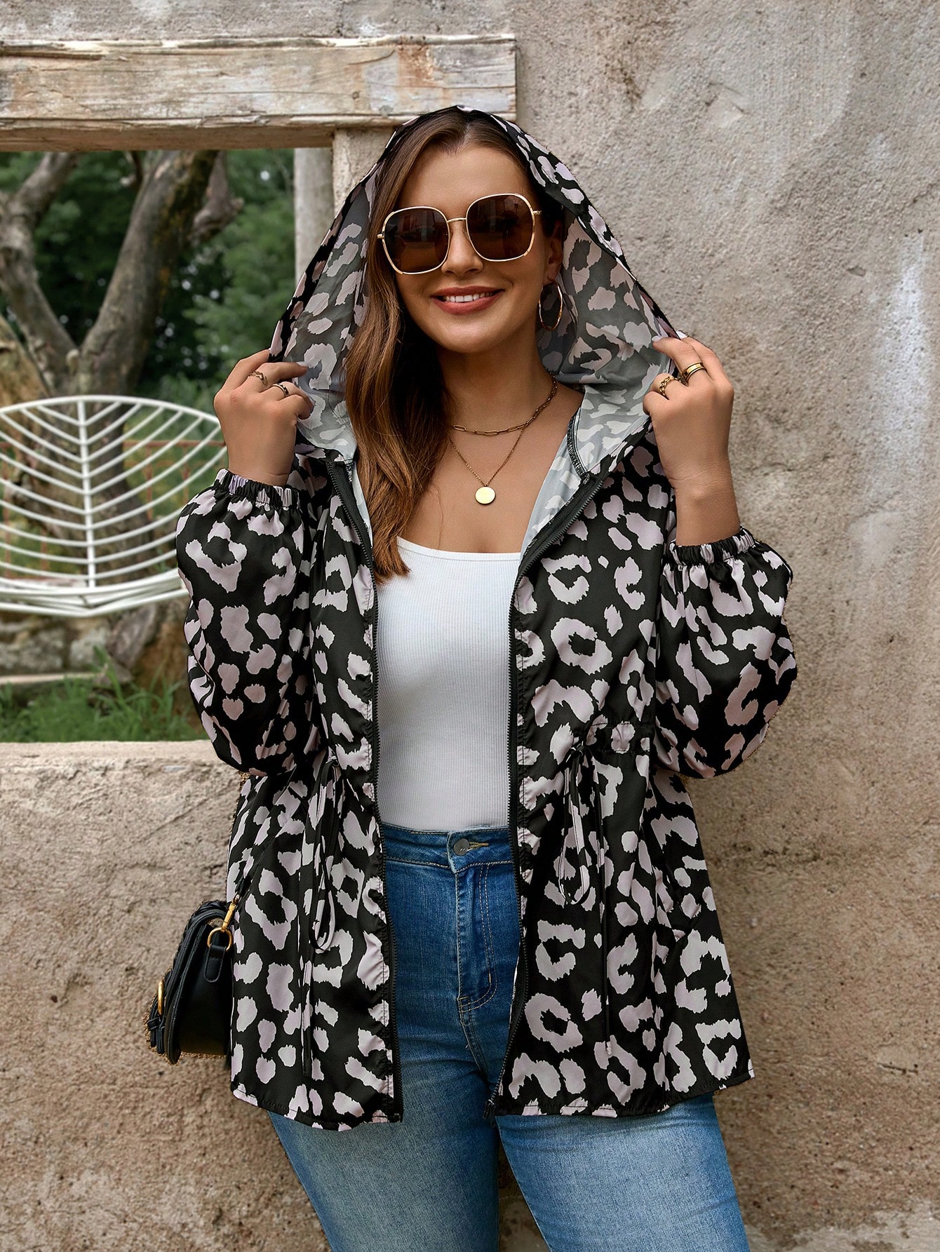 In Casual Plus Size Coats