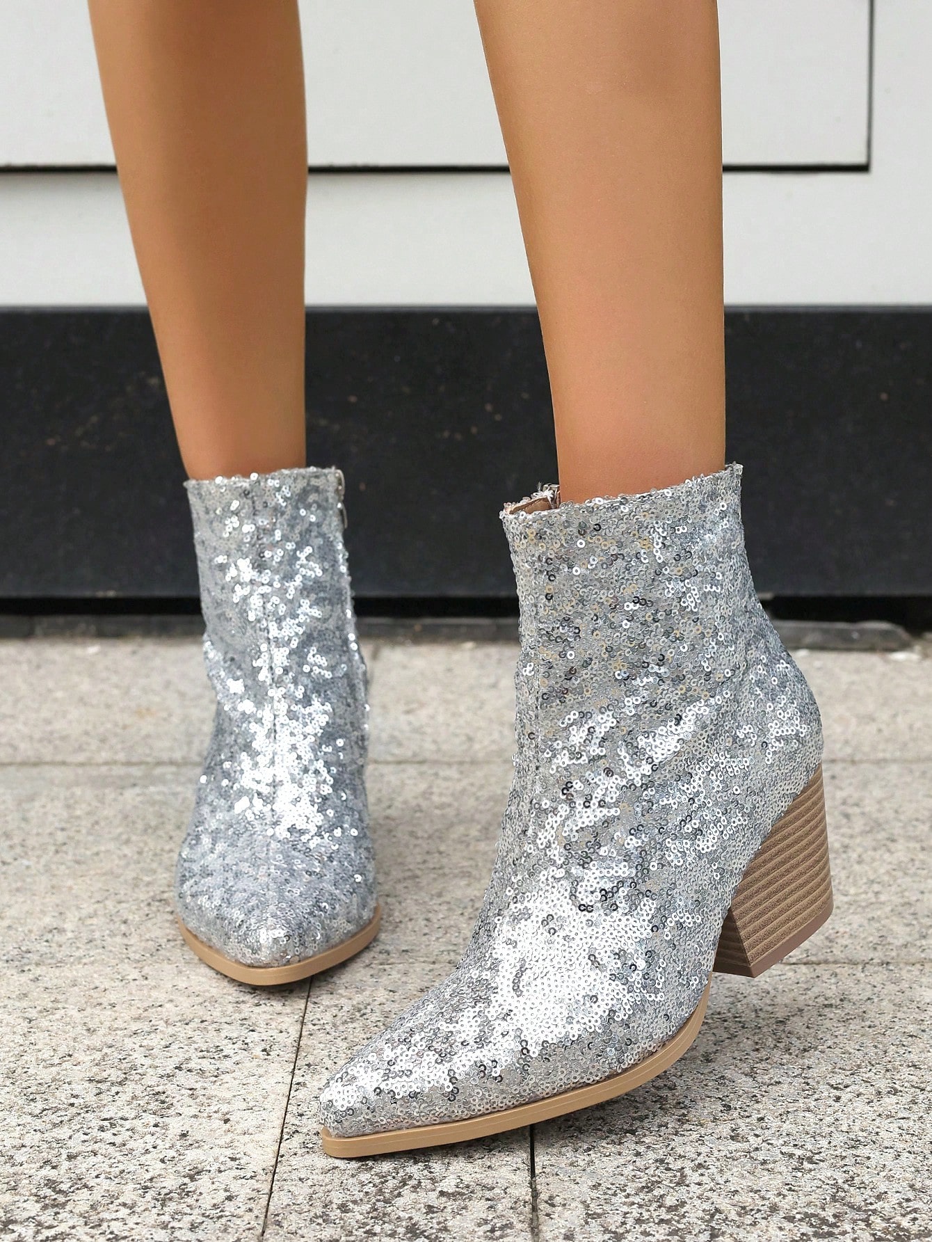 In Silver Women Ankle Boots & Booties