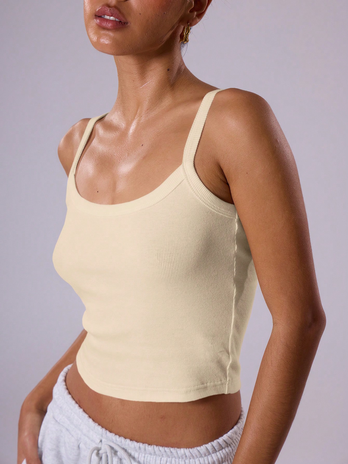 In Beige Women Tank Tops & Camis