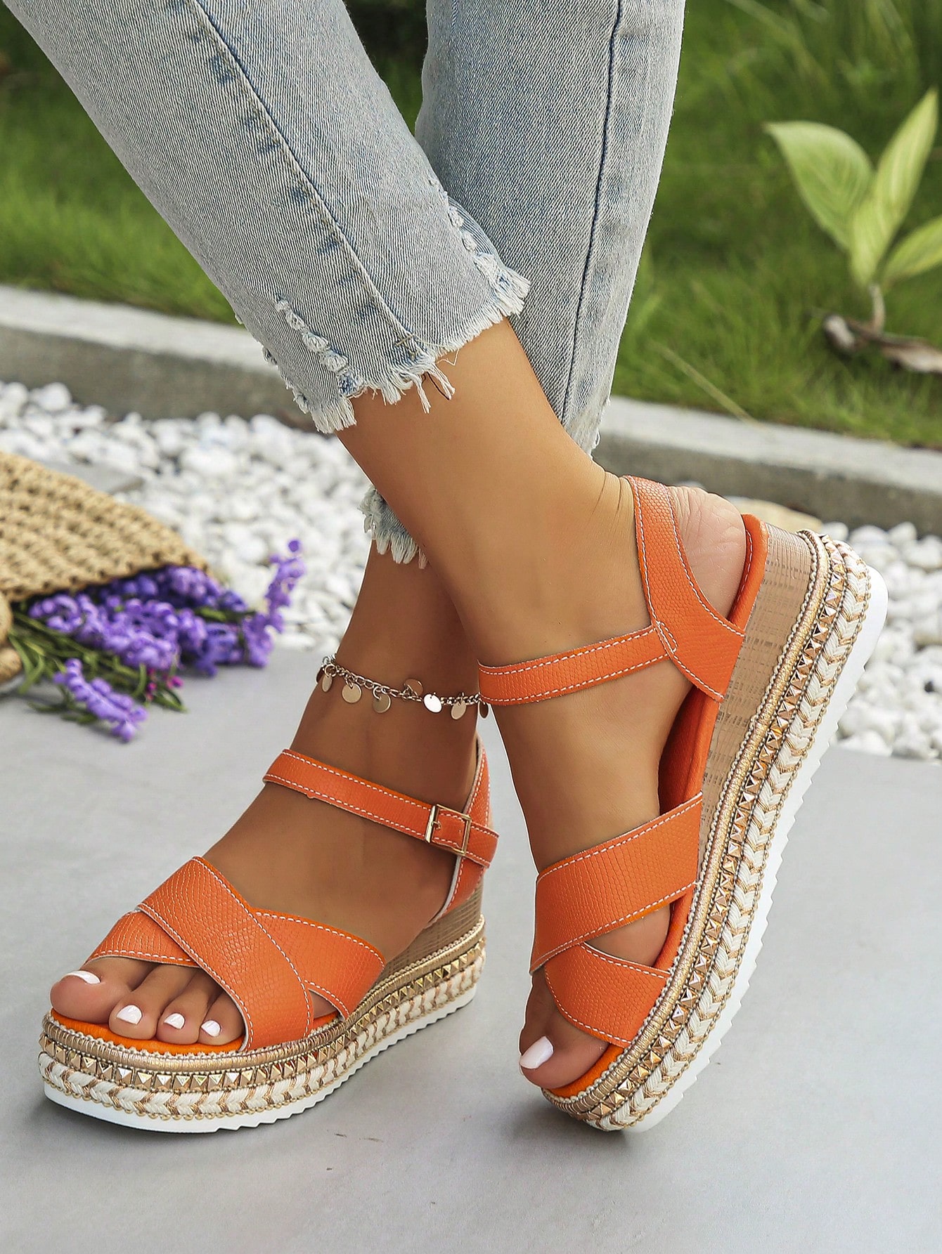 In Orange Women Platforms & Wedge Sandals