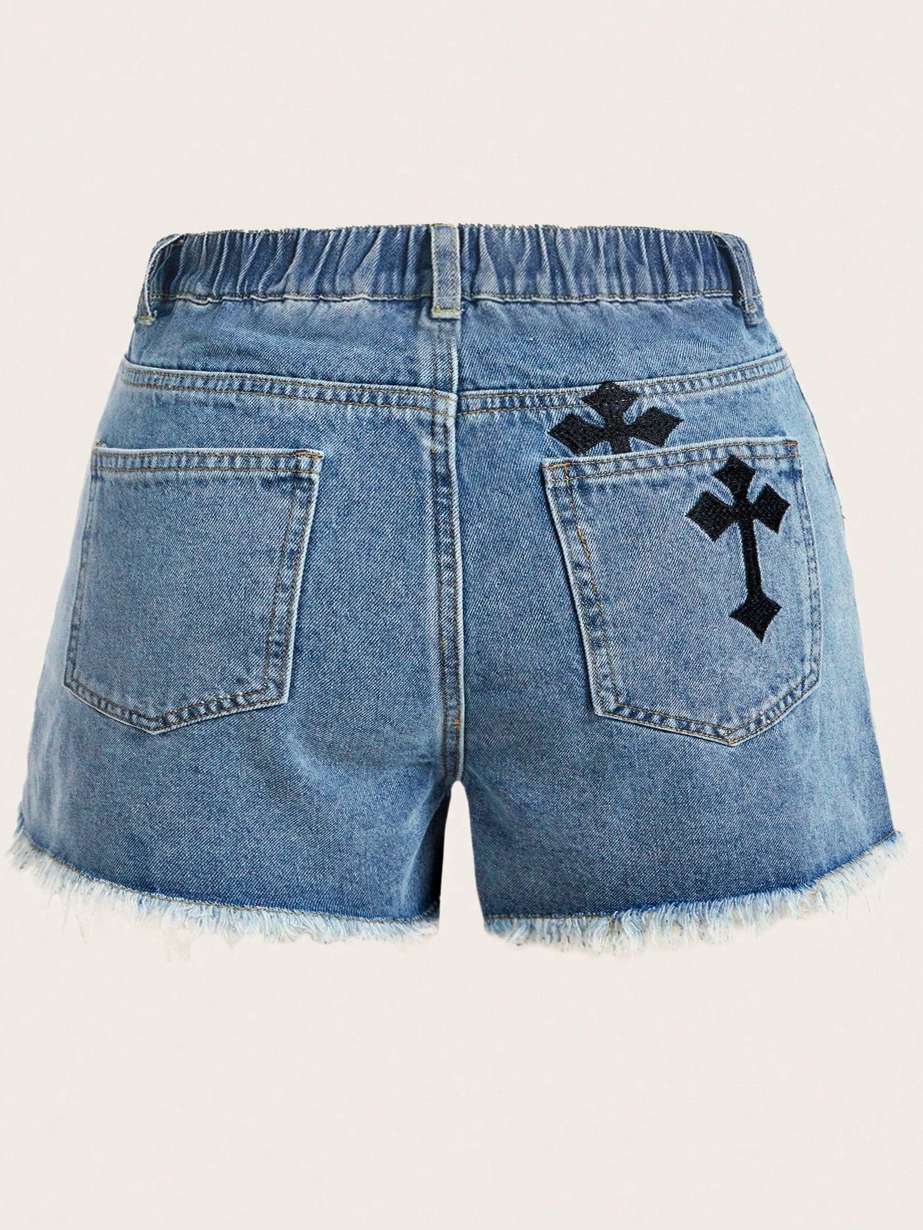 Plus Size Denim Shorts