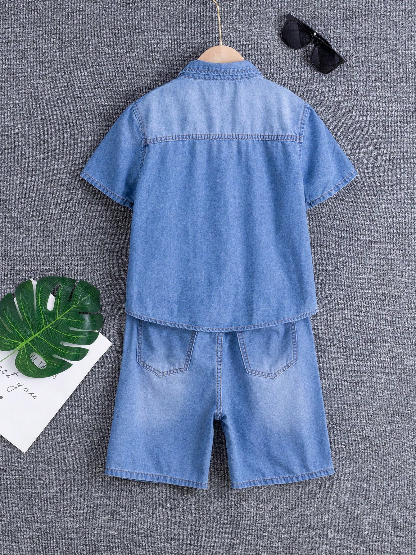 Tween Boys Denim Two-piece Outfits