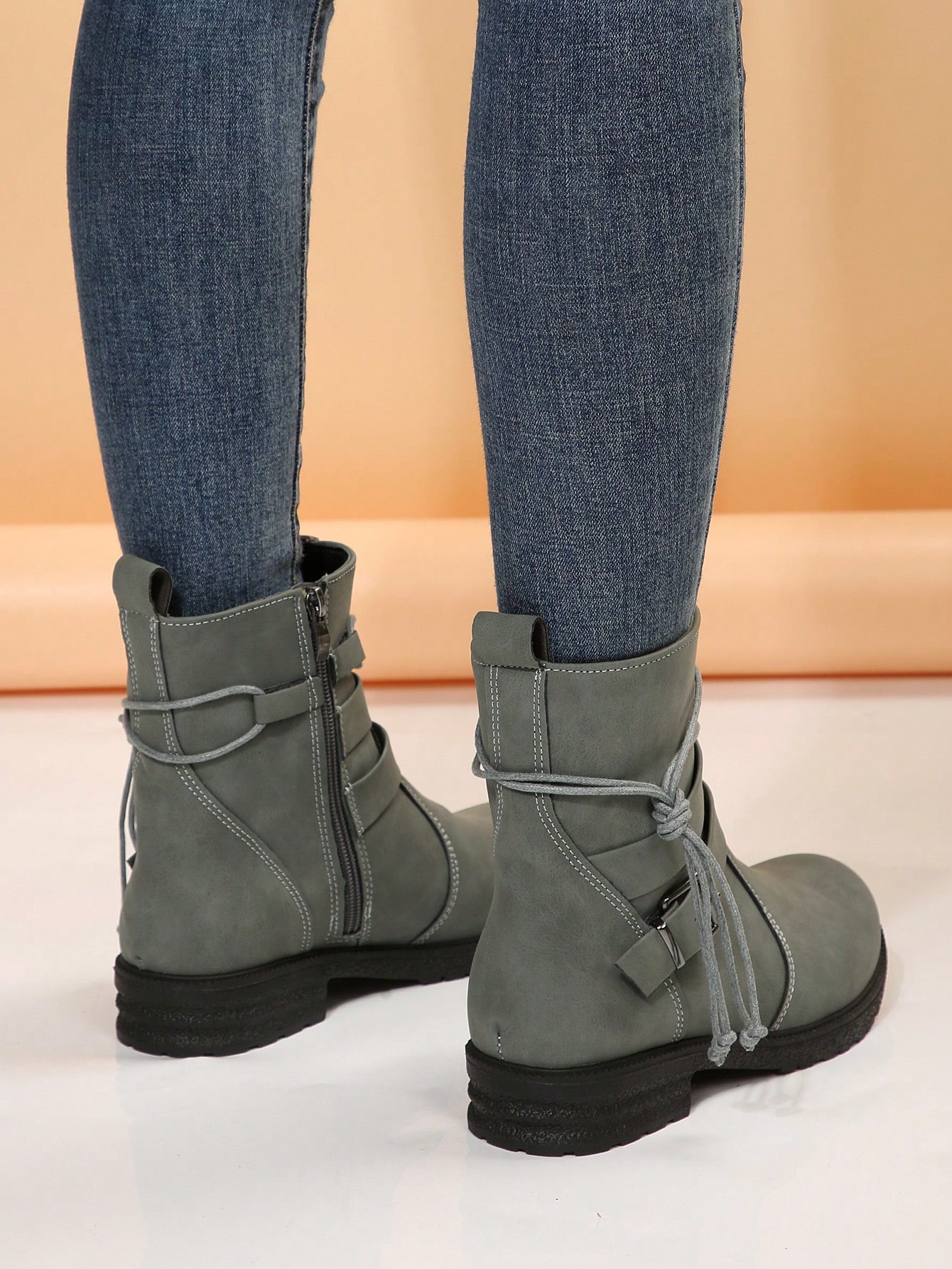 In Grey Women Fashion Boots