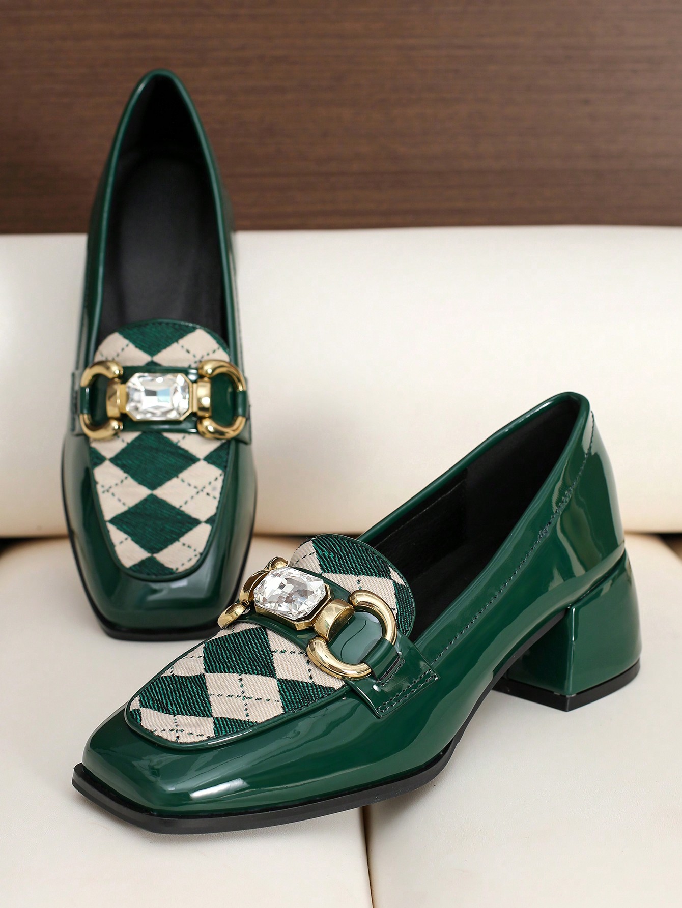 In Green Women Pumps