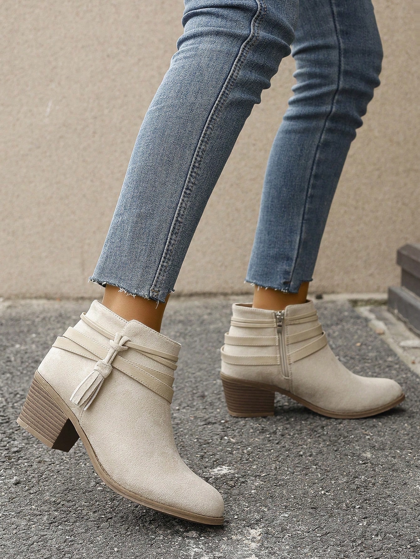 In Beige Women Fashion Boots