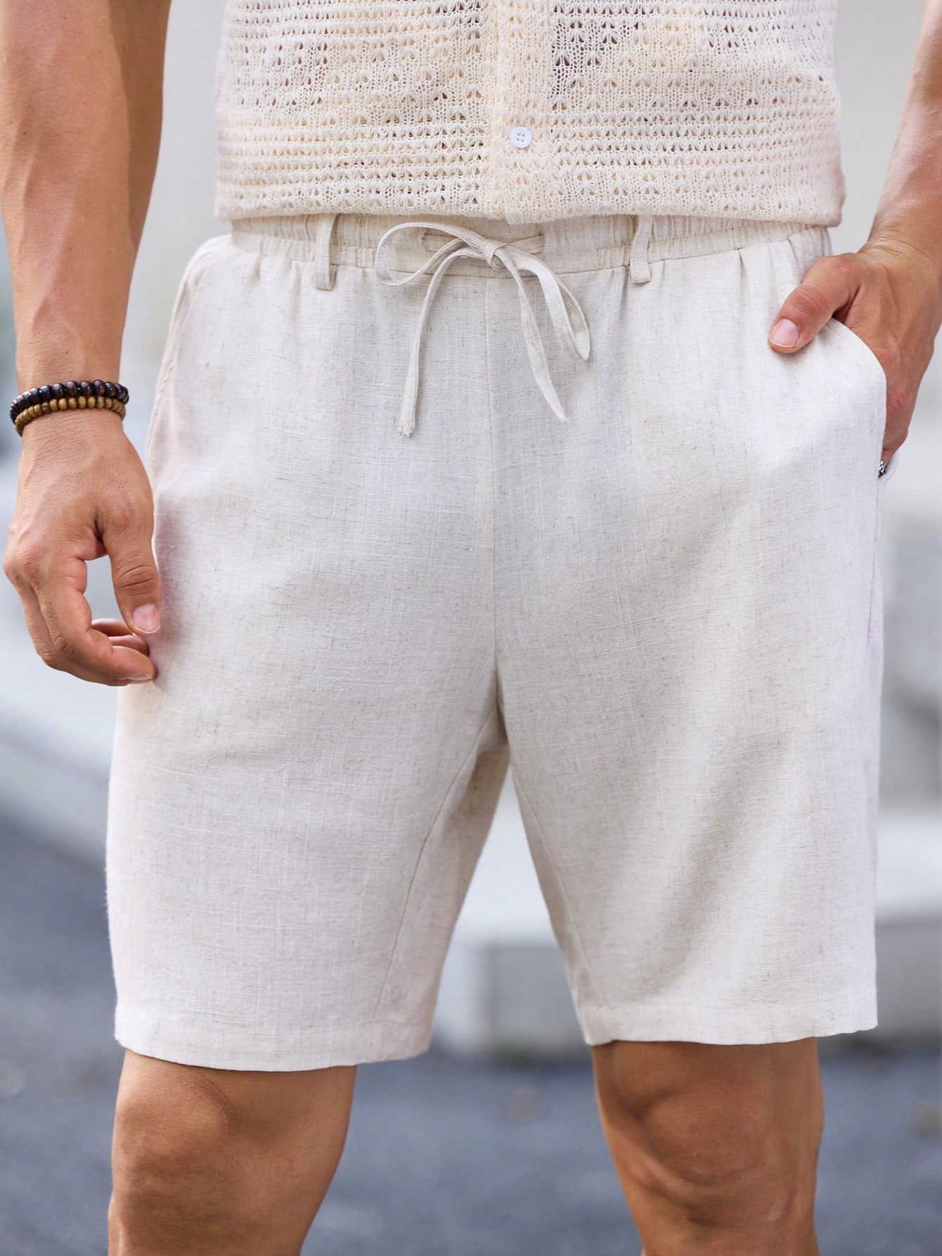 Men Linen Shorts