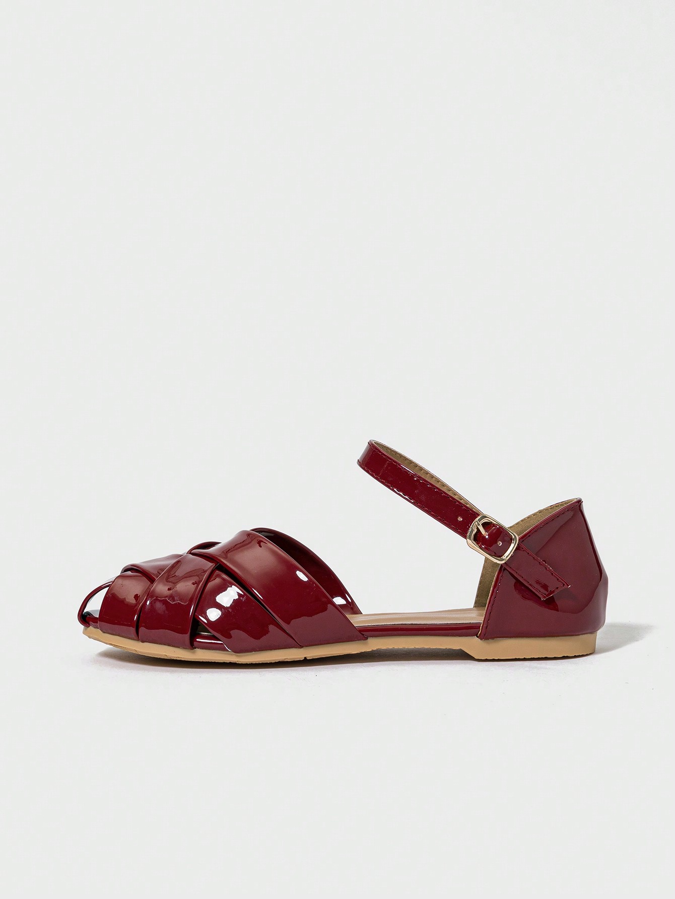 In Burgundy Women Flats