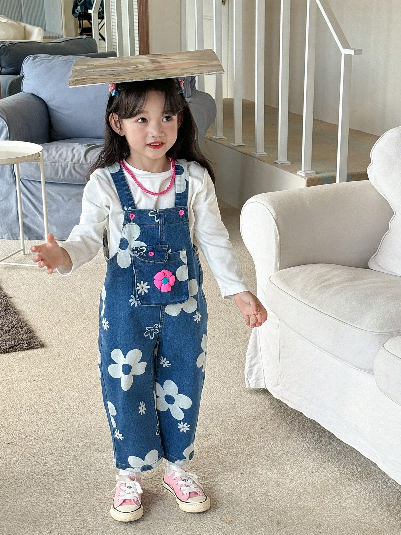 Young Girls Denim Overalls & Jumpsuits