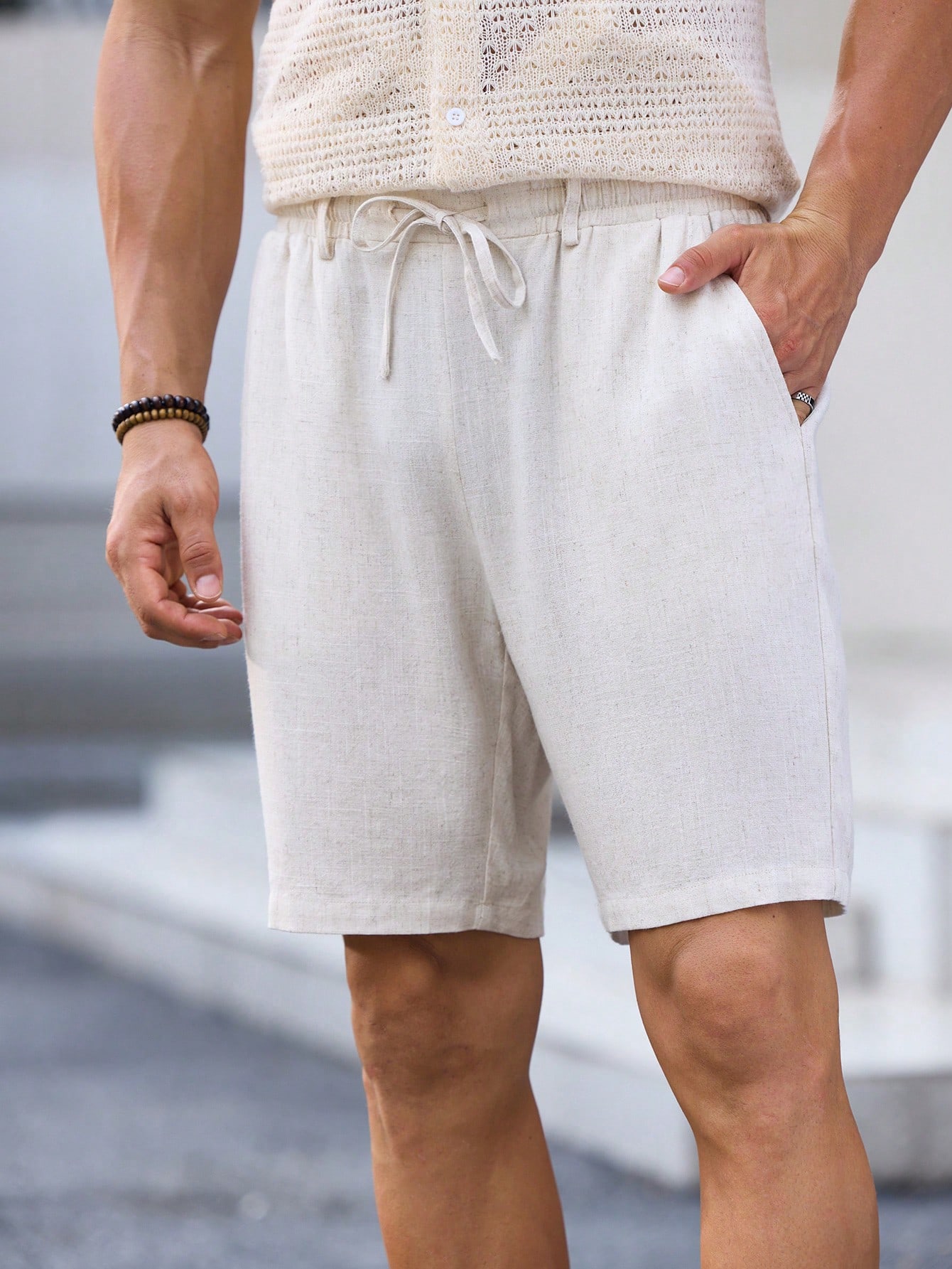 Men Linen Shorts