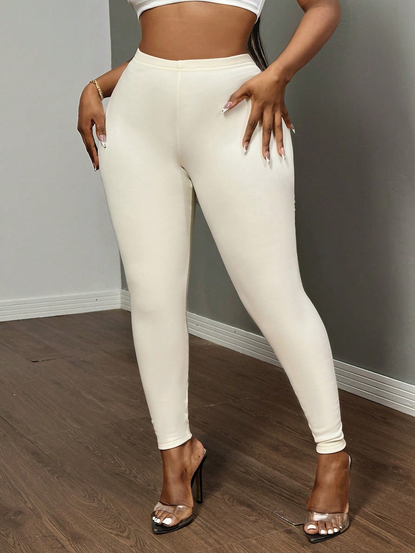 In Beige Women Bottoms