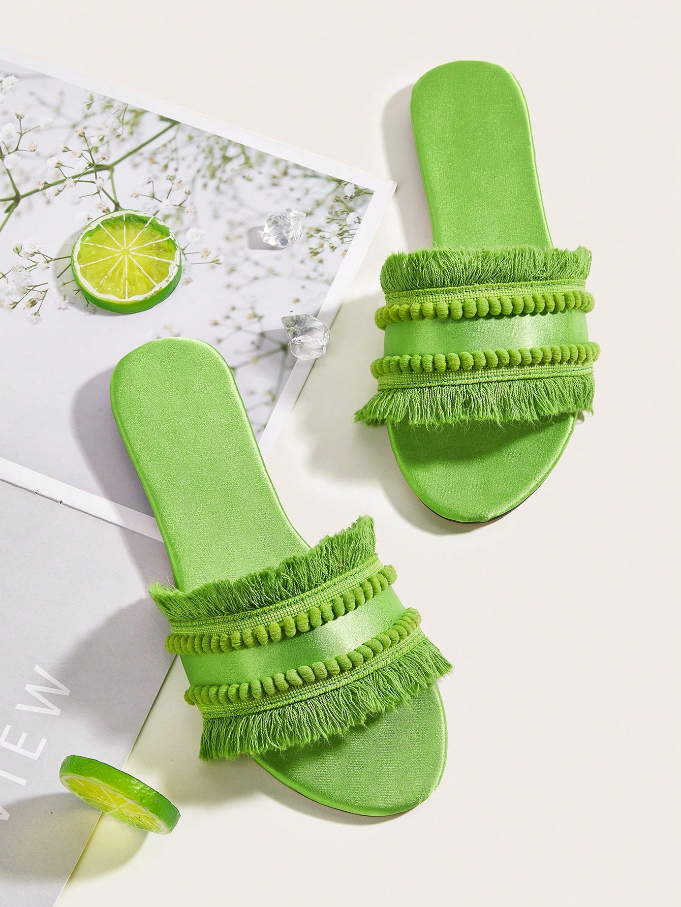 In Olive Green Women Sandals