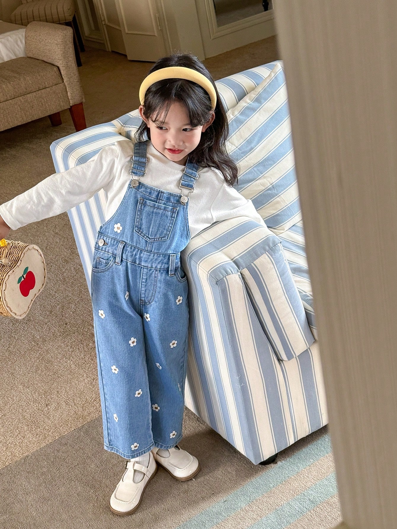 Young Girls Denim Overalls & Jumpsuits