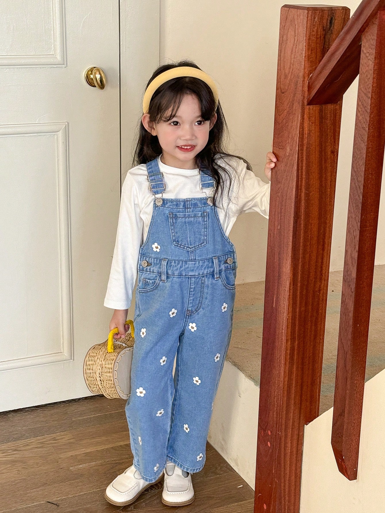 Young Girls Denim Overalls & Jumpsuits