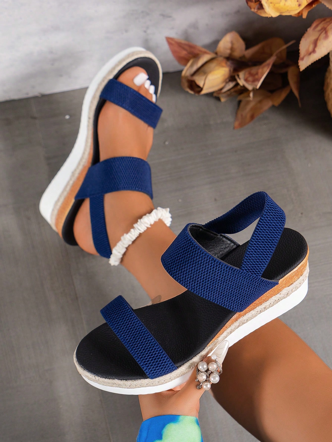 In Blue Women Platforms & Wedge Sandals