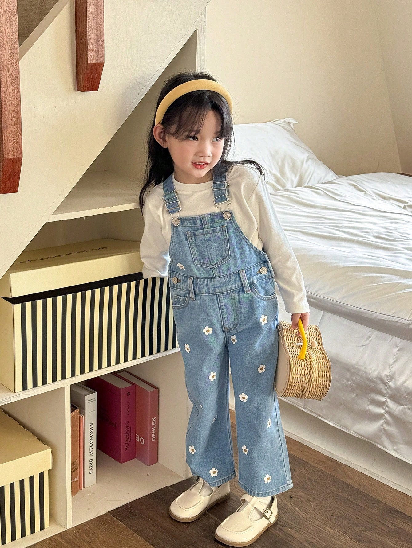 Young Girls Denim Overalls & Jumpsuits