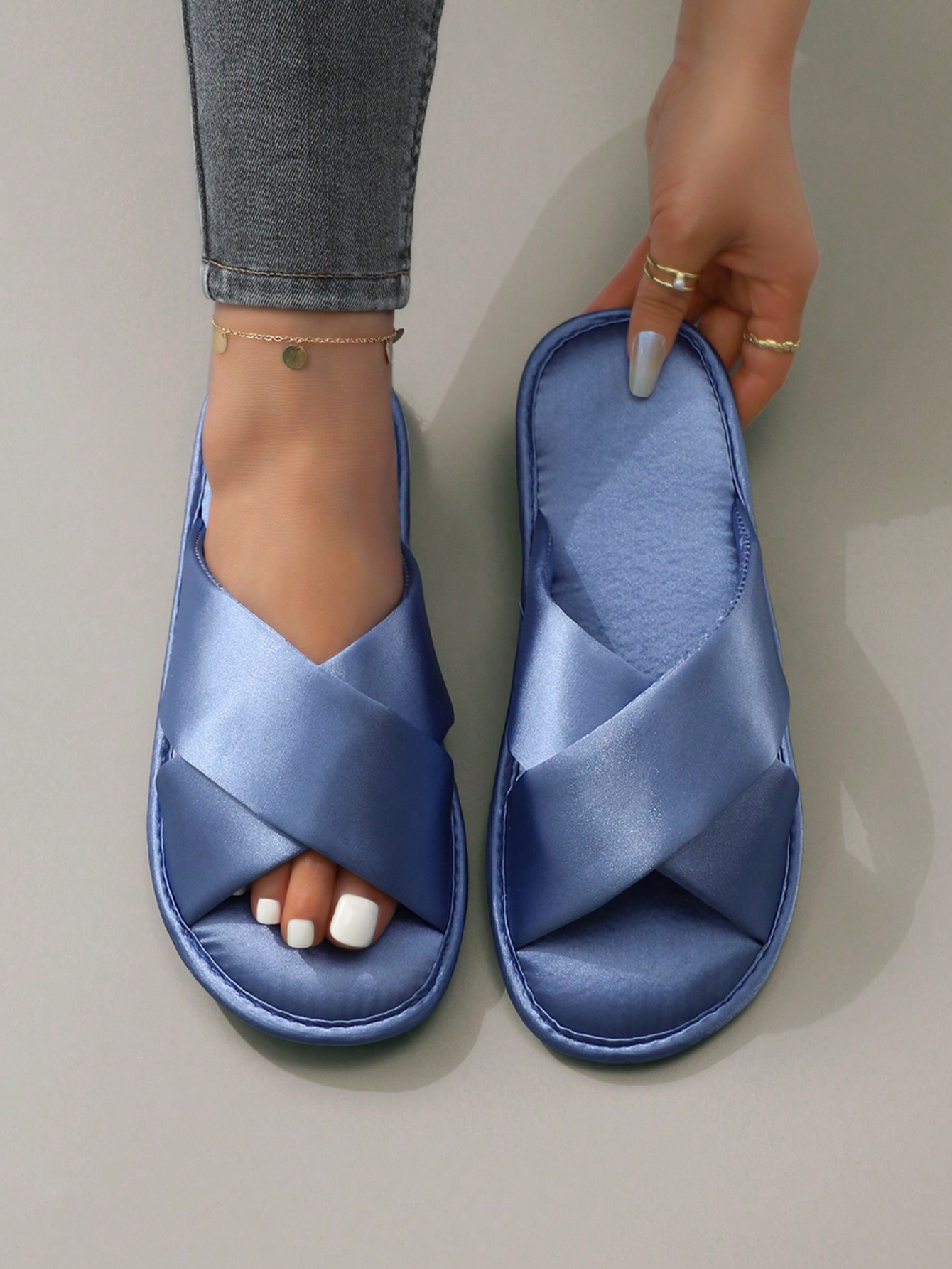 In Blue Women Slippers