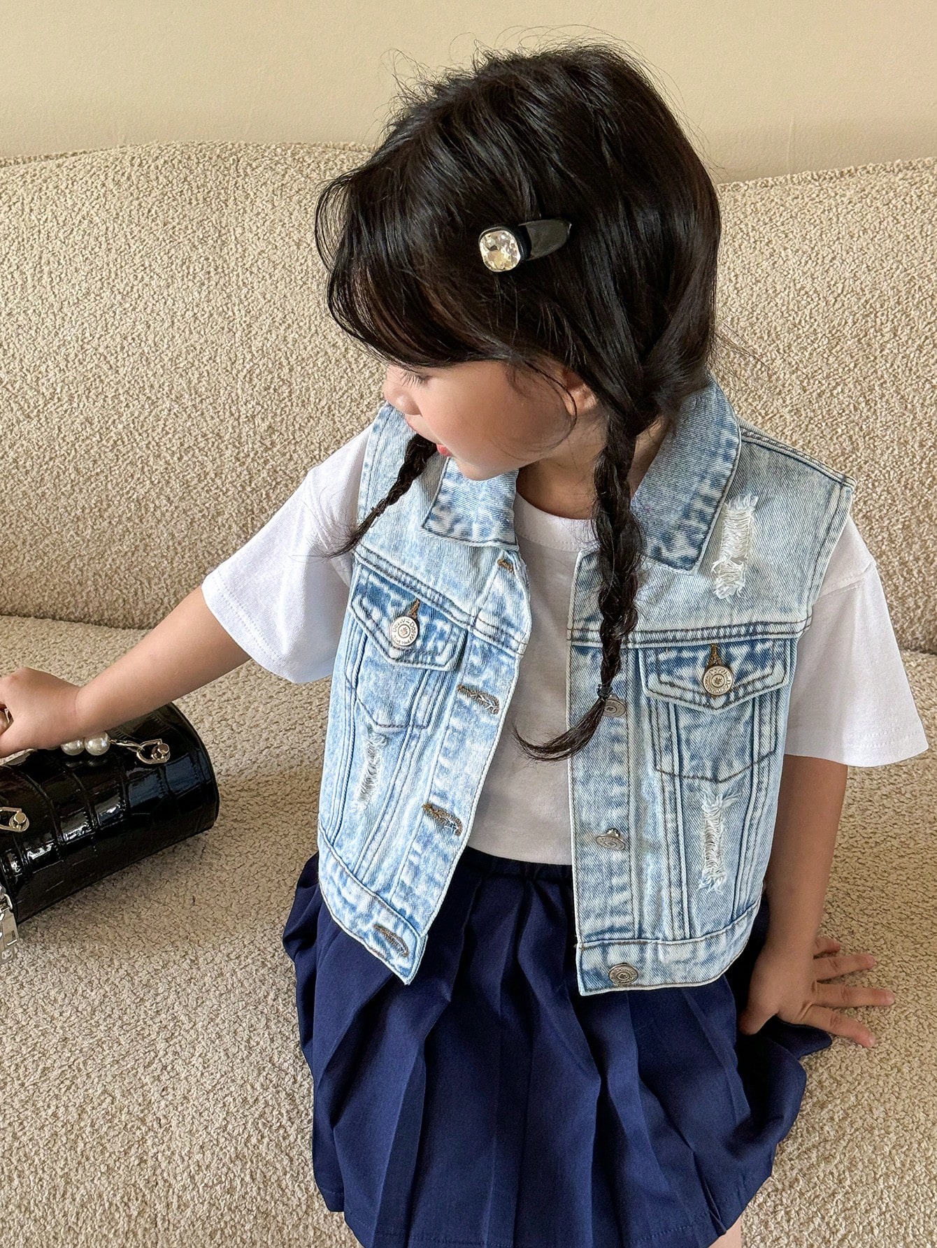 Young Girls Denim Jackets & Coats