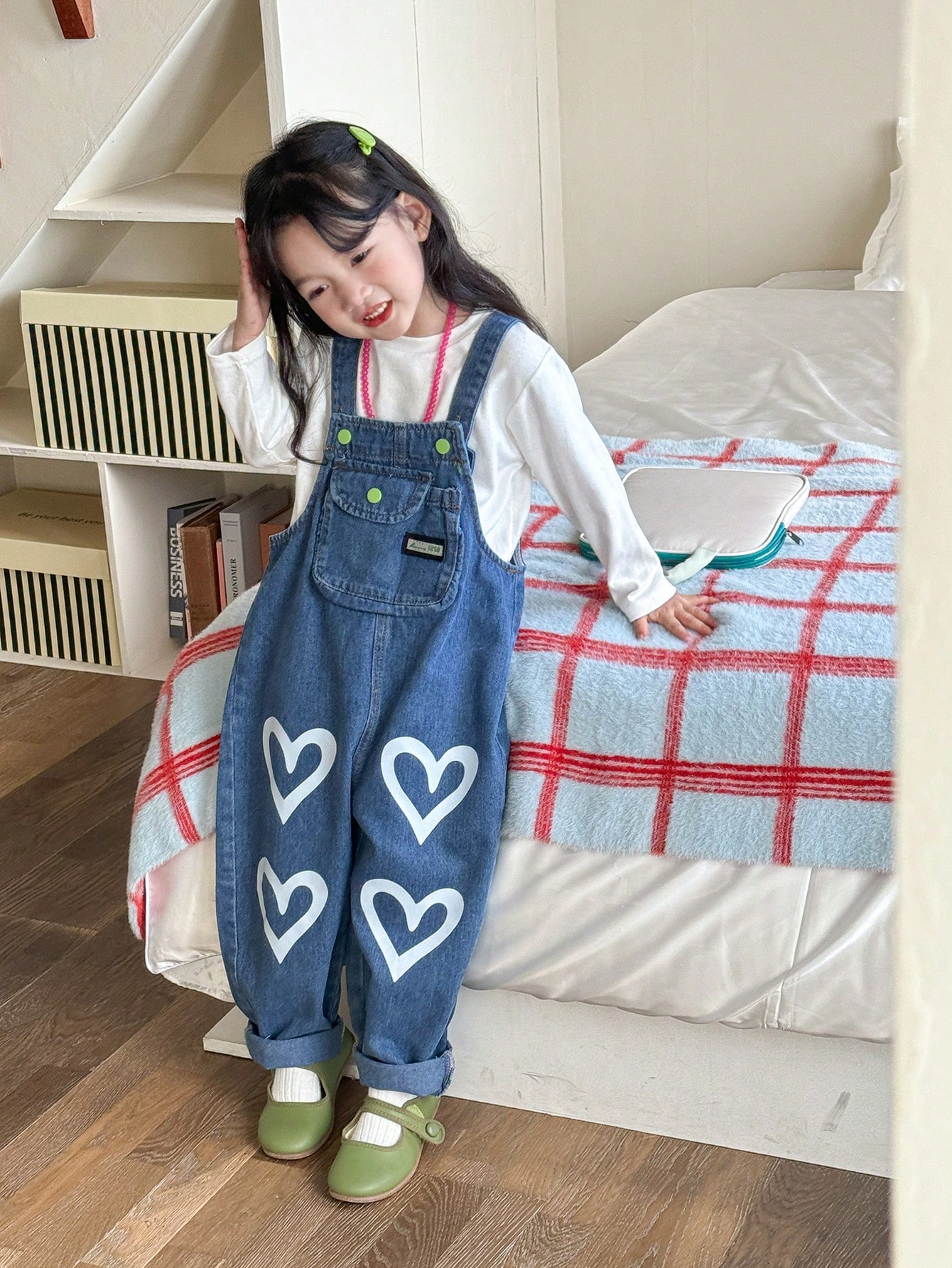 Young Girls Denim Overalls & Jumpsuits