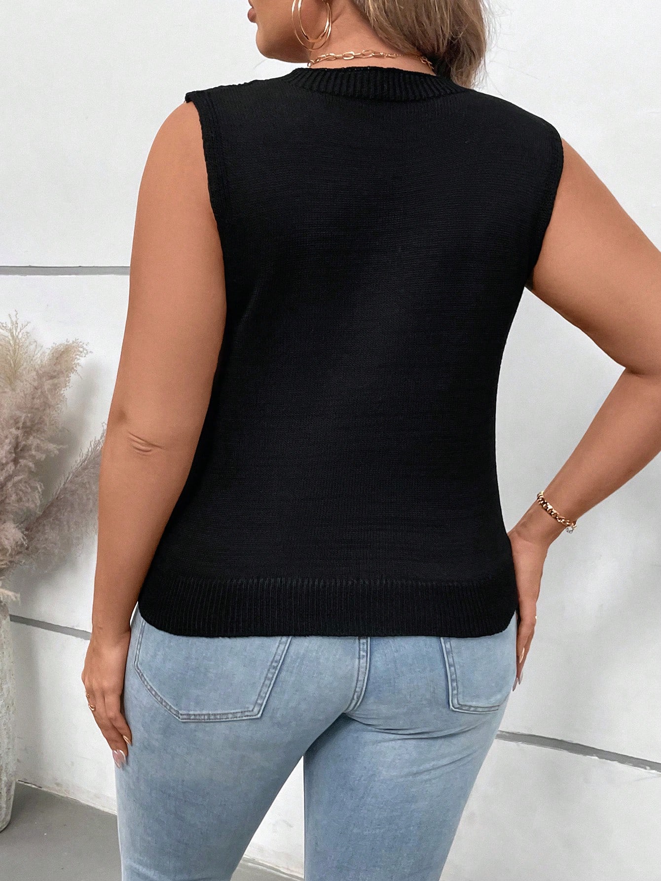 In Casual Plus Size Sweater Vests