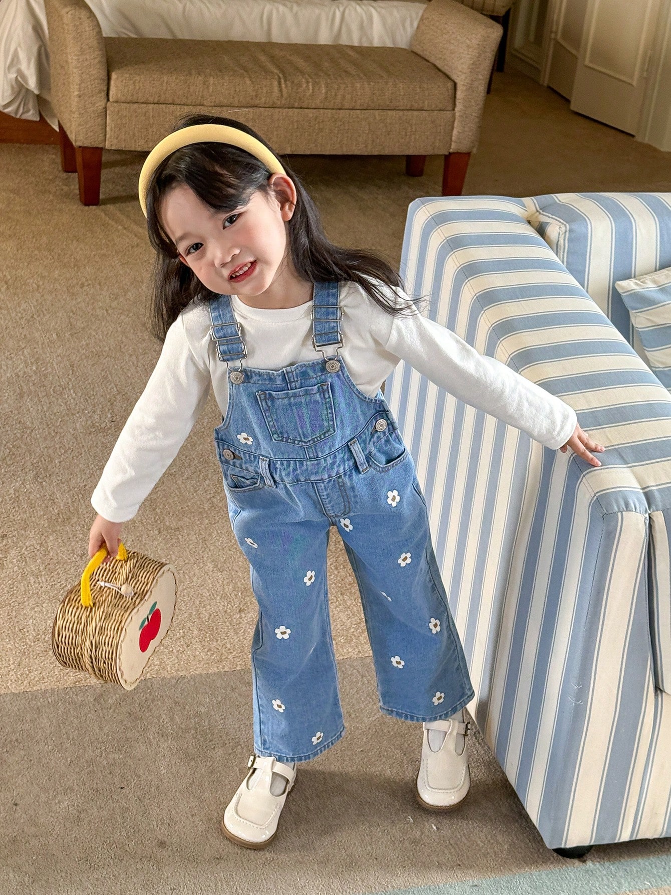 Young Girls Denim Overalls & Jumpsuits