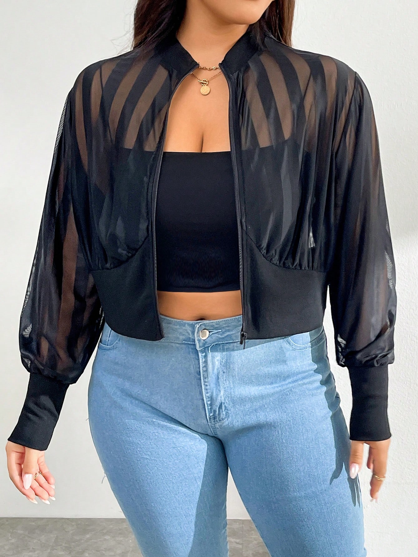 In Black Plus Size Jackets