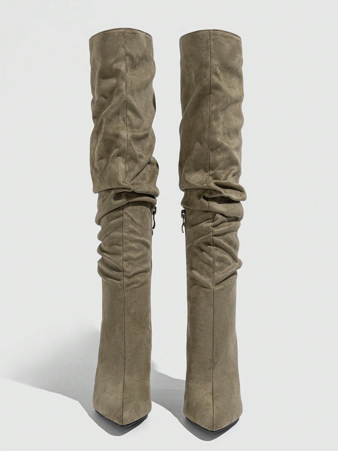 In Khaki Women Fashion Boots