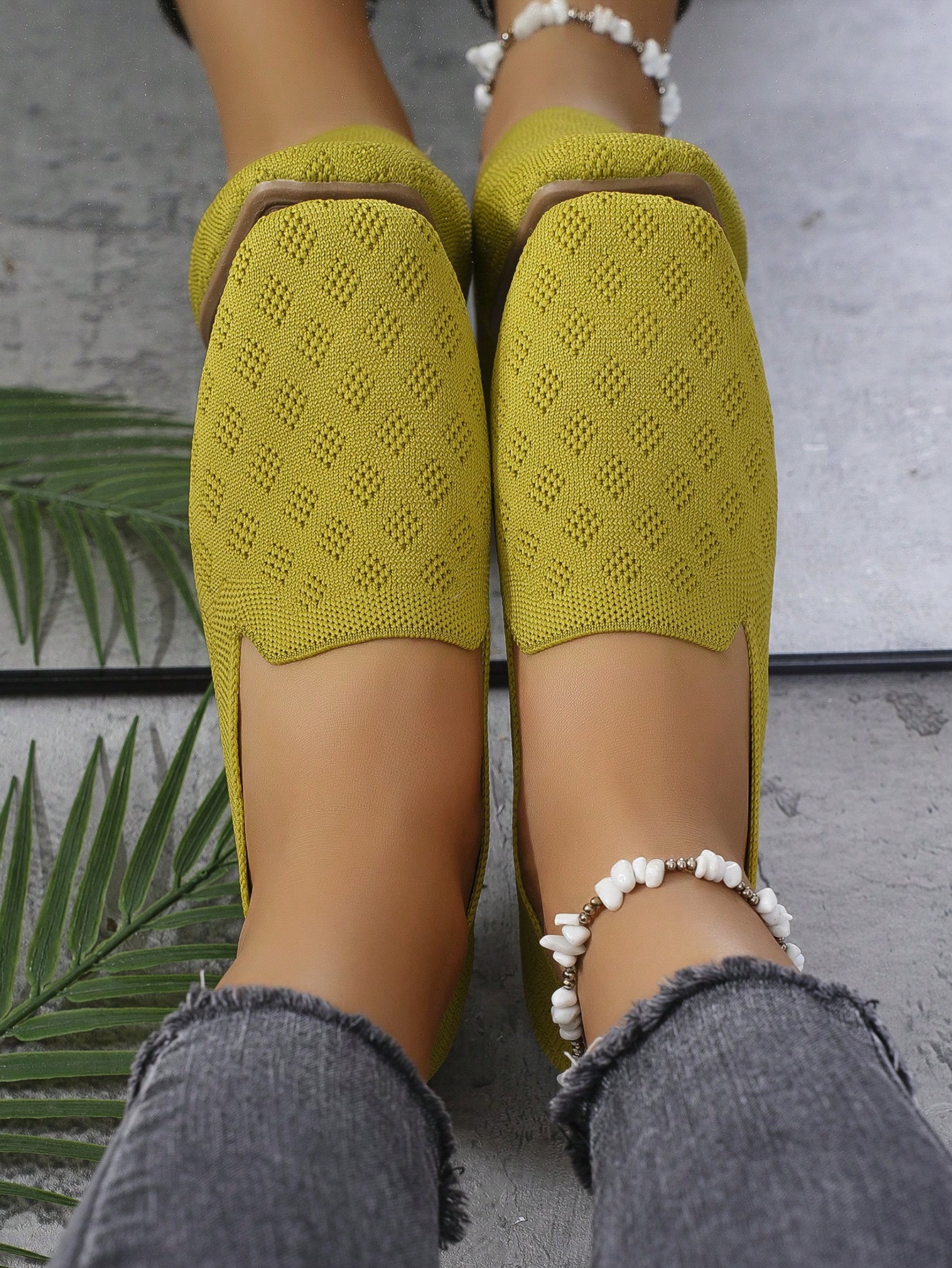 In Olive Green Women Shoes