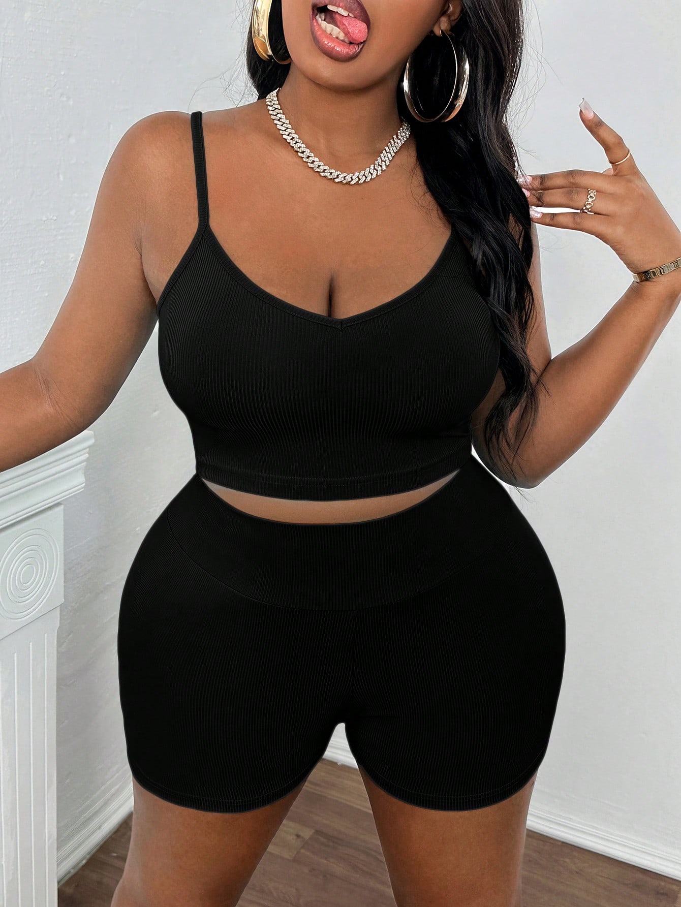 Plus Size Two piece set