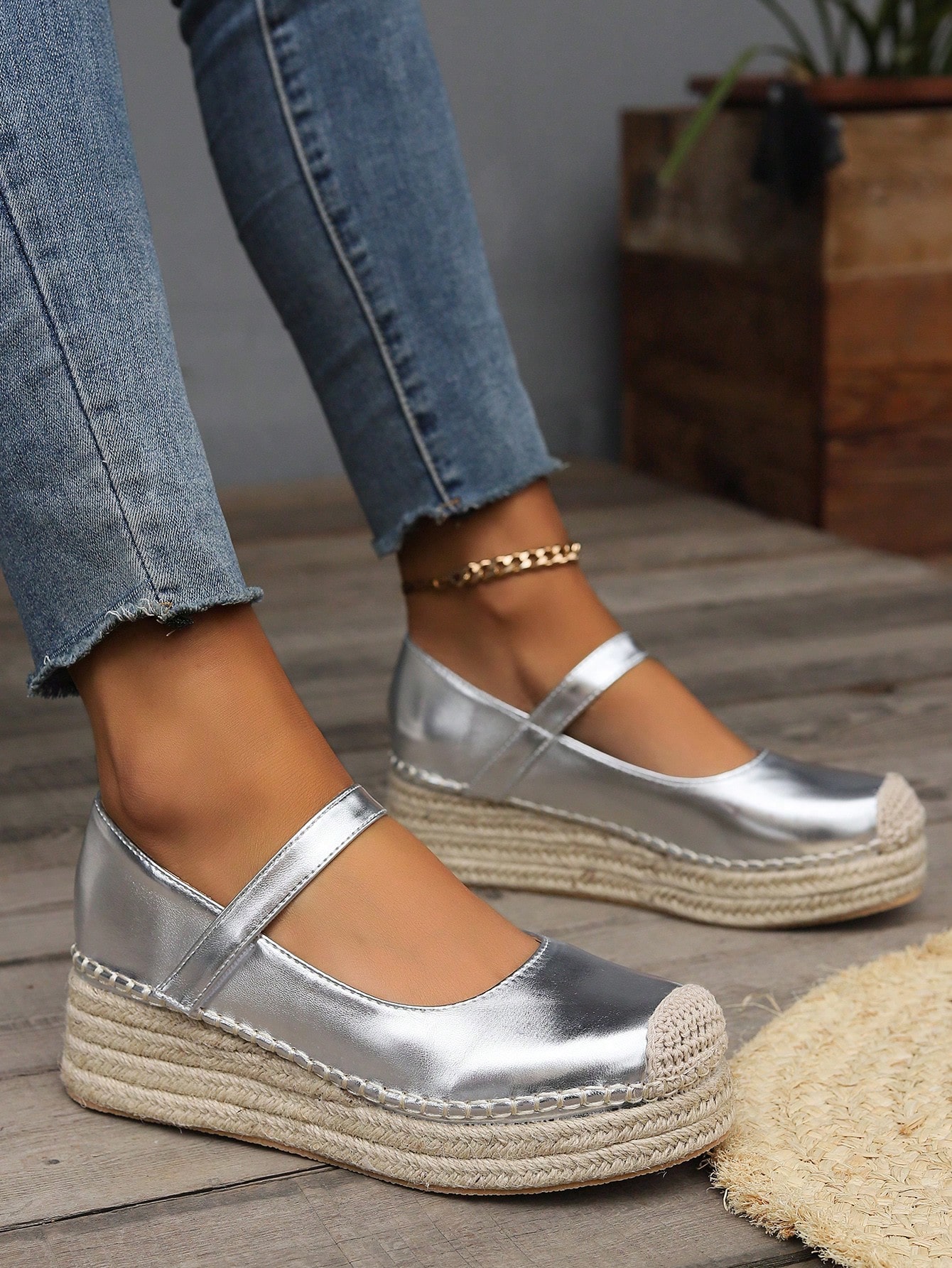 In Silver Women Wedges & Flatform